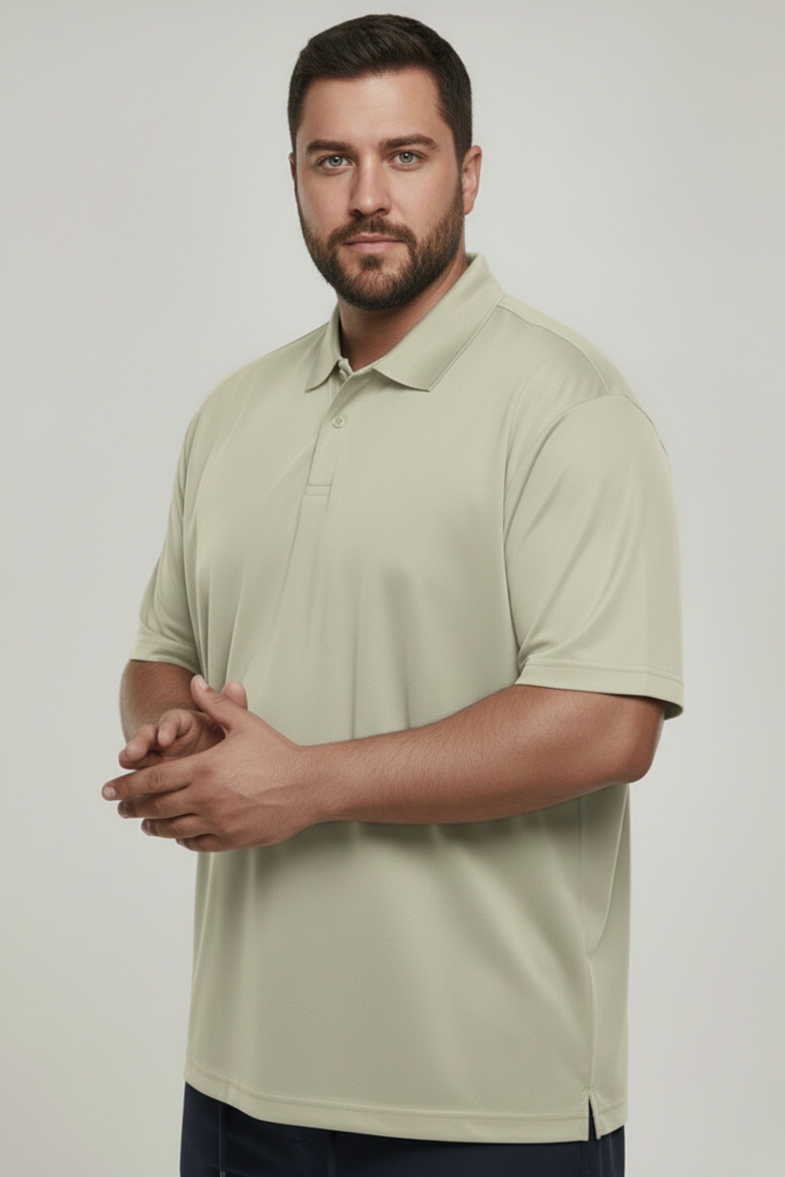 Spring Green - Smart Tech Polo Plus Size