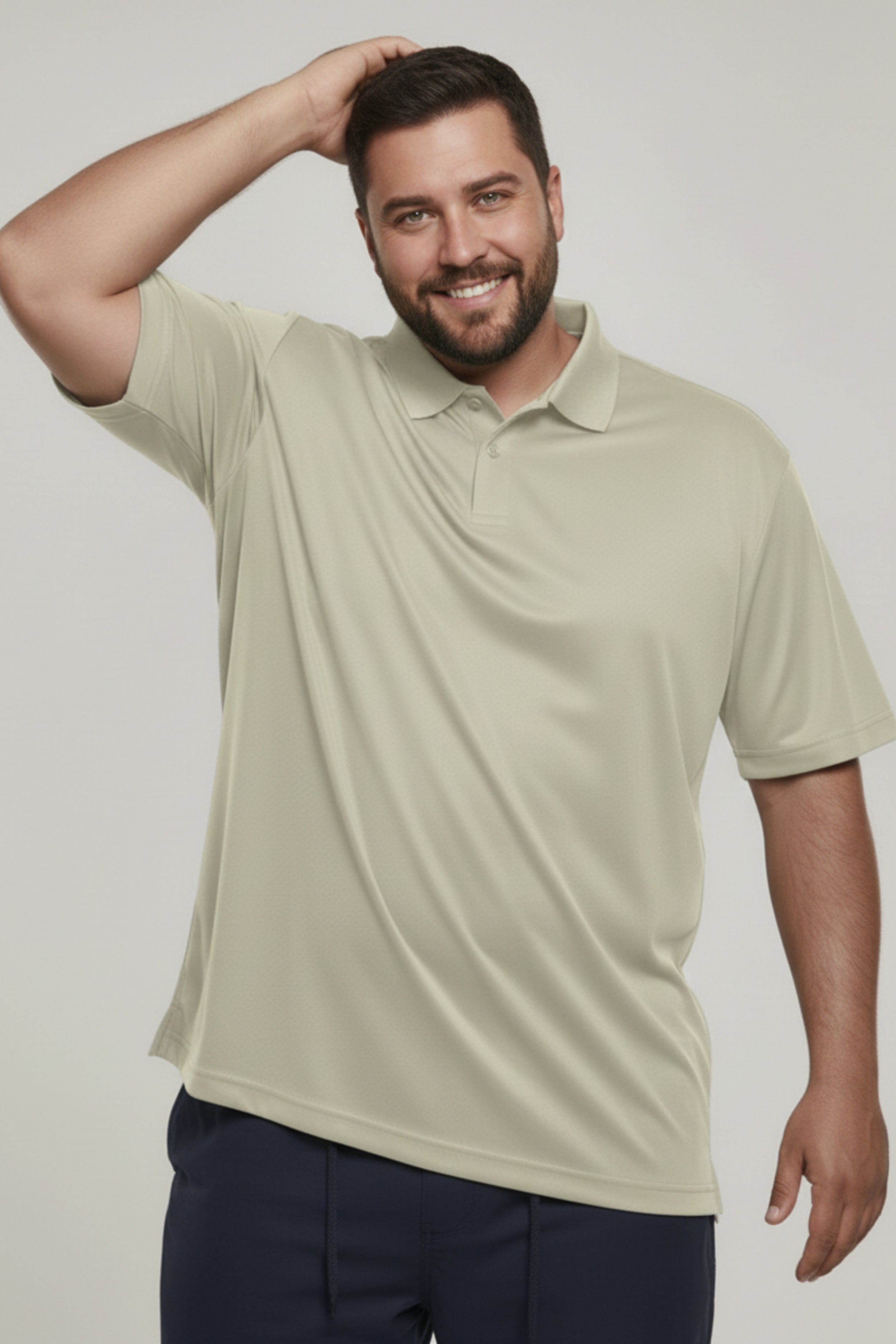 Spring Green - Smart Tech Polo Plus Size