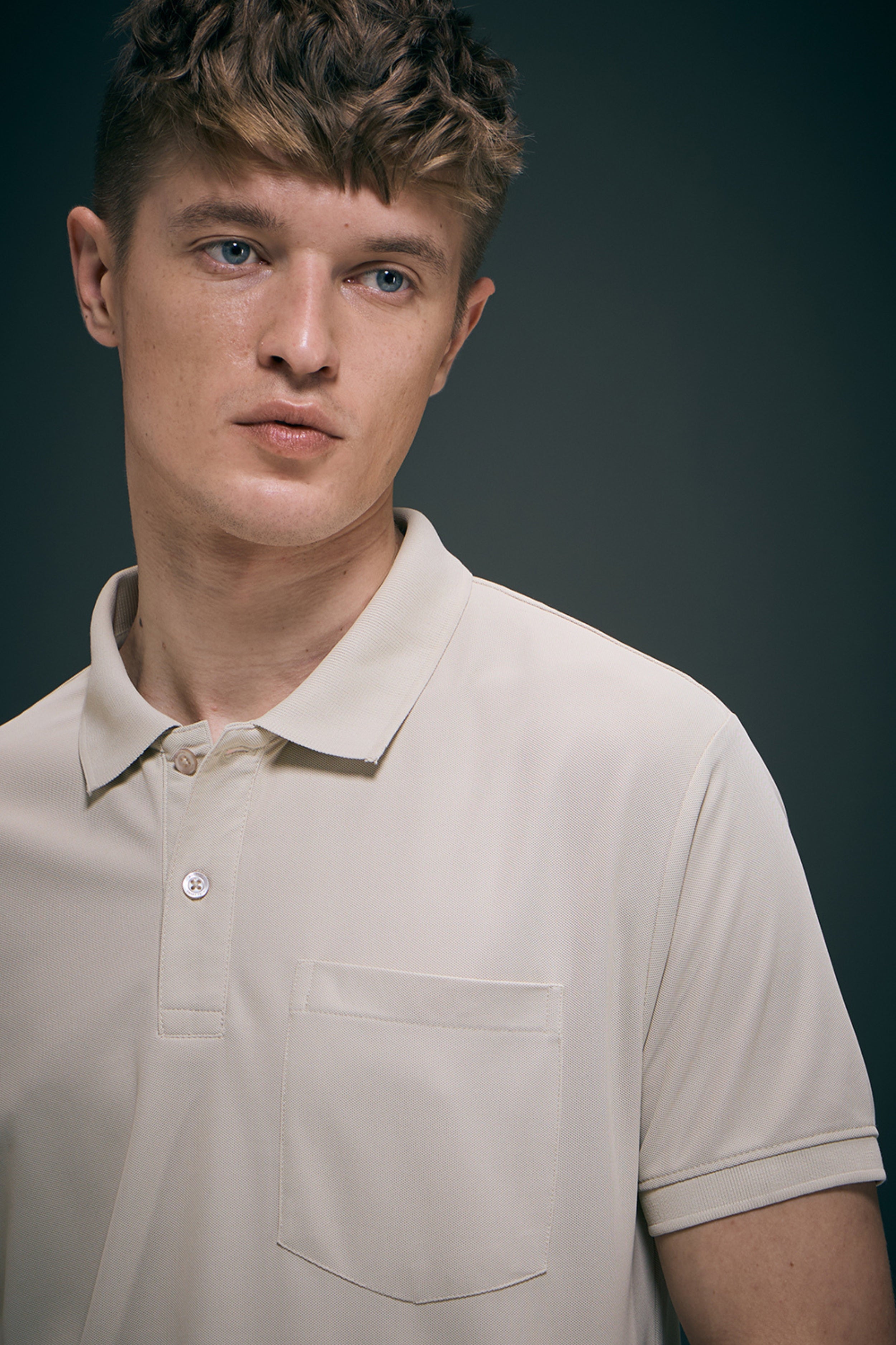 Soft Beige Smart Tech Pocket + Polo