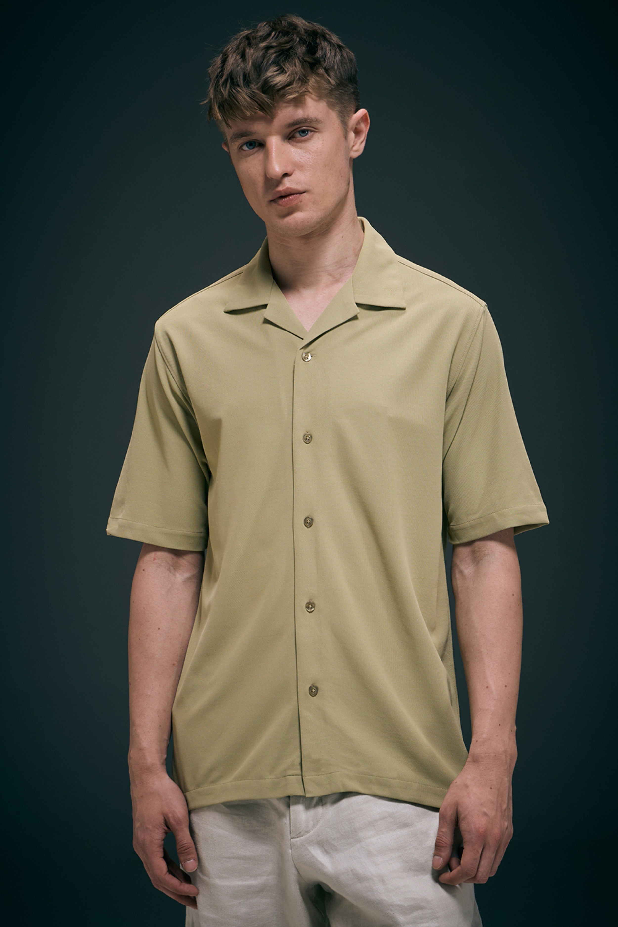 Sage Green Cuban Shirt