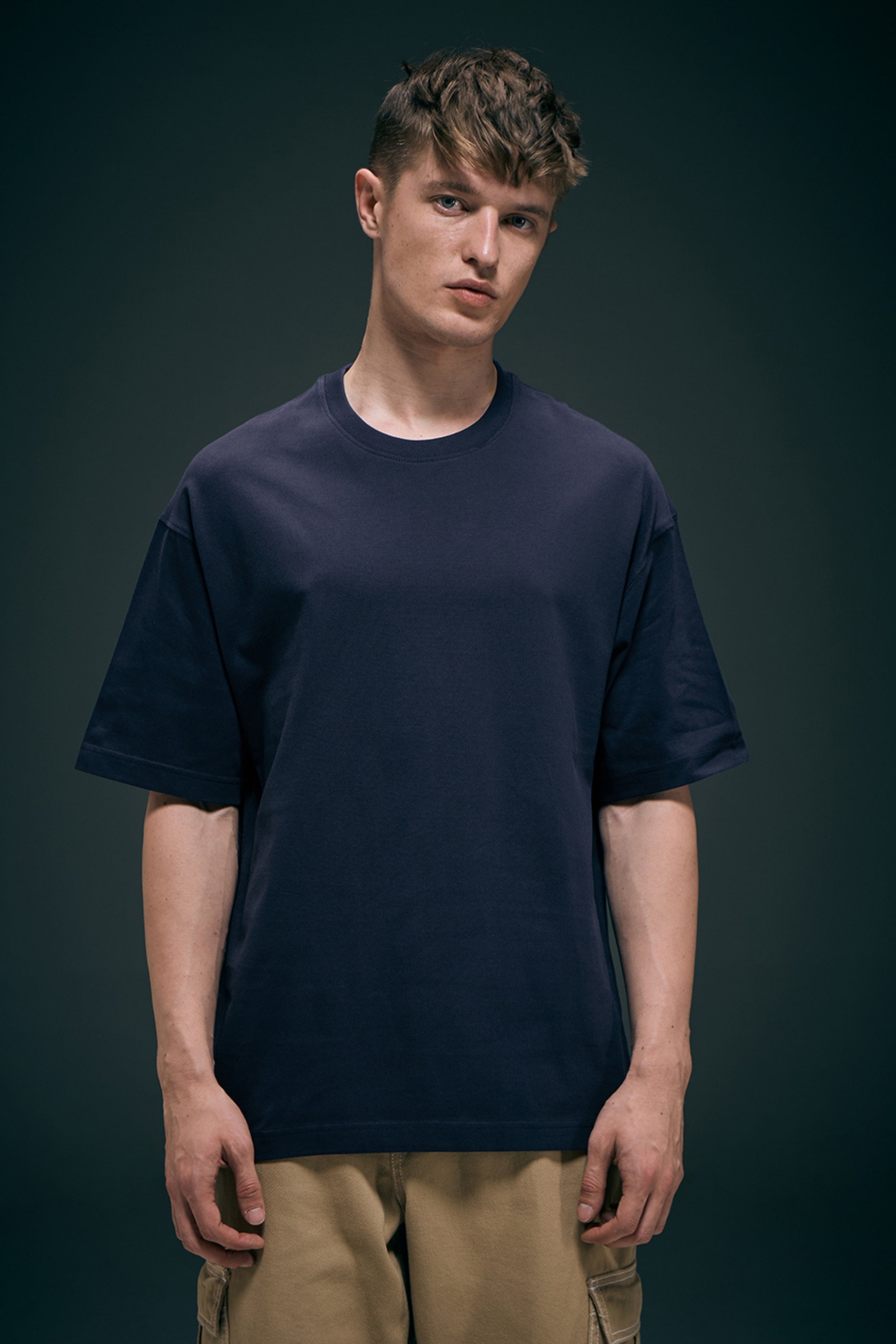Trip Teal - Oversized drop Shoulder