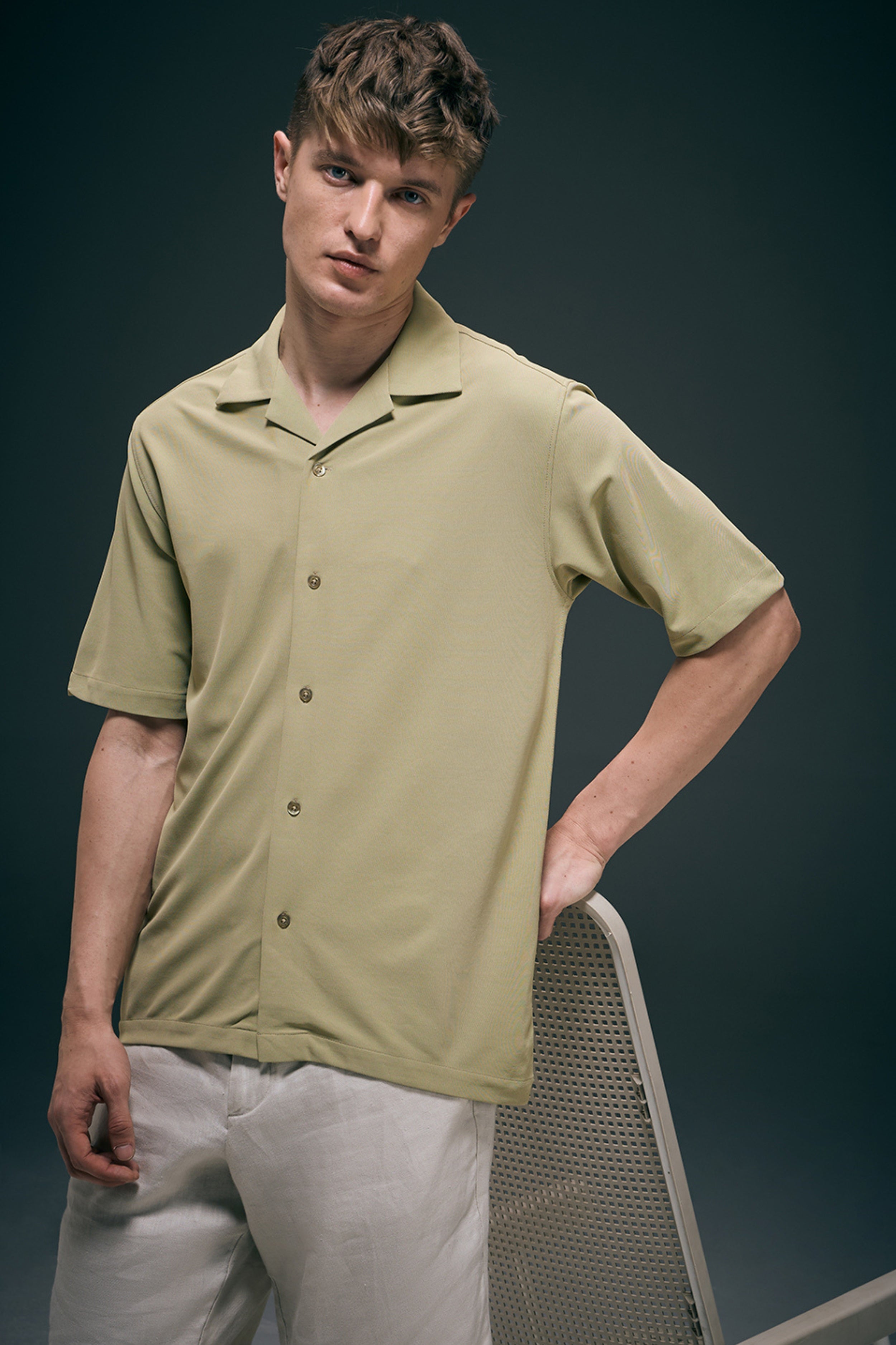 Sage Green Cuban Shirt