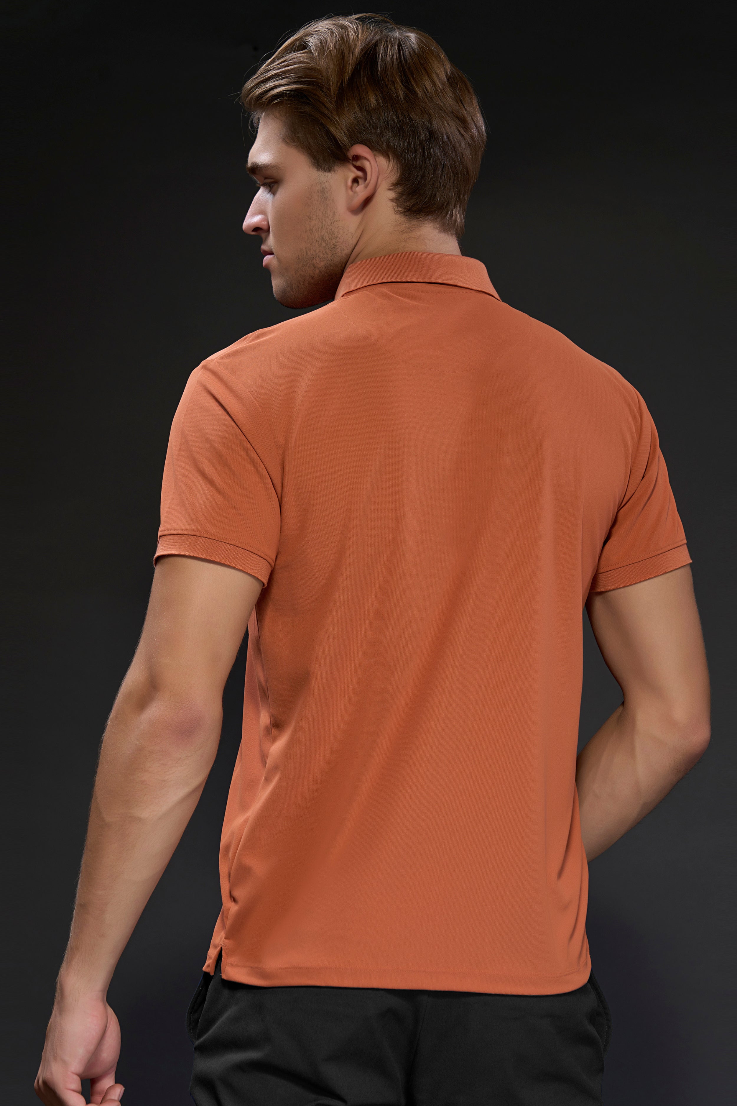 Rust Orange 365 Days Y2K Polo T-shirt