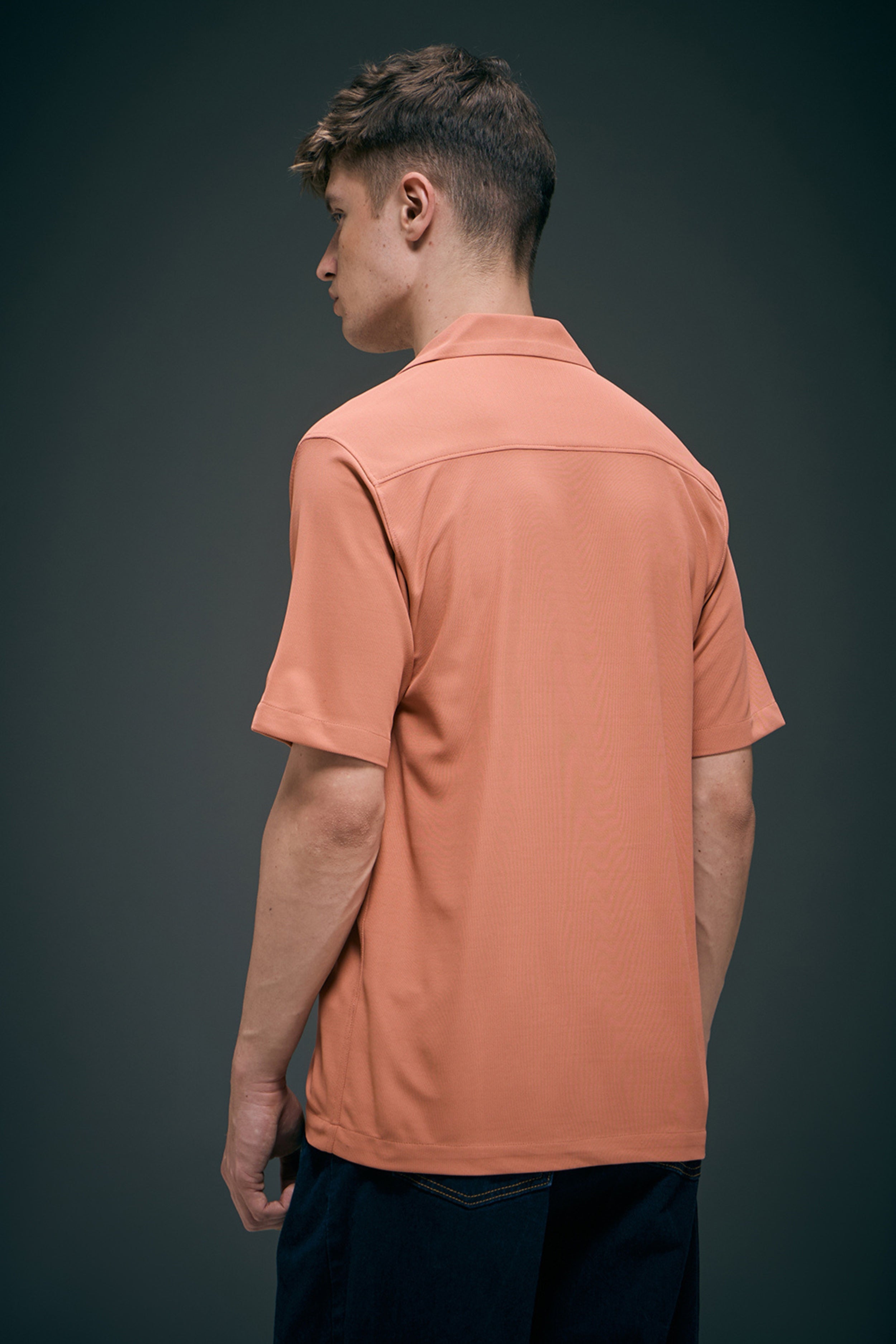 Cherry Wood Smart Tech Cuban Shirt