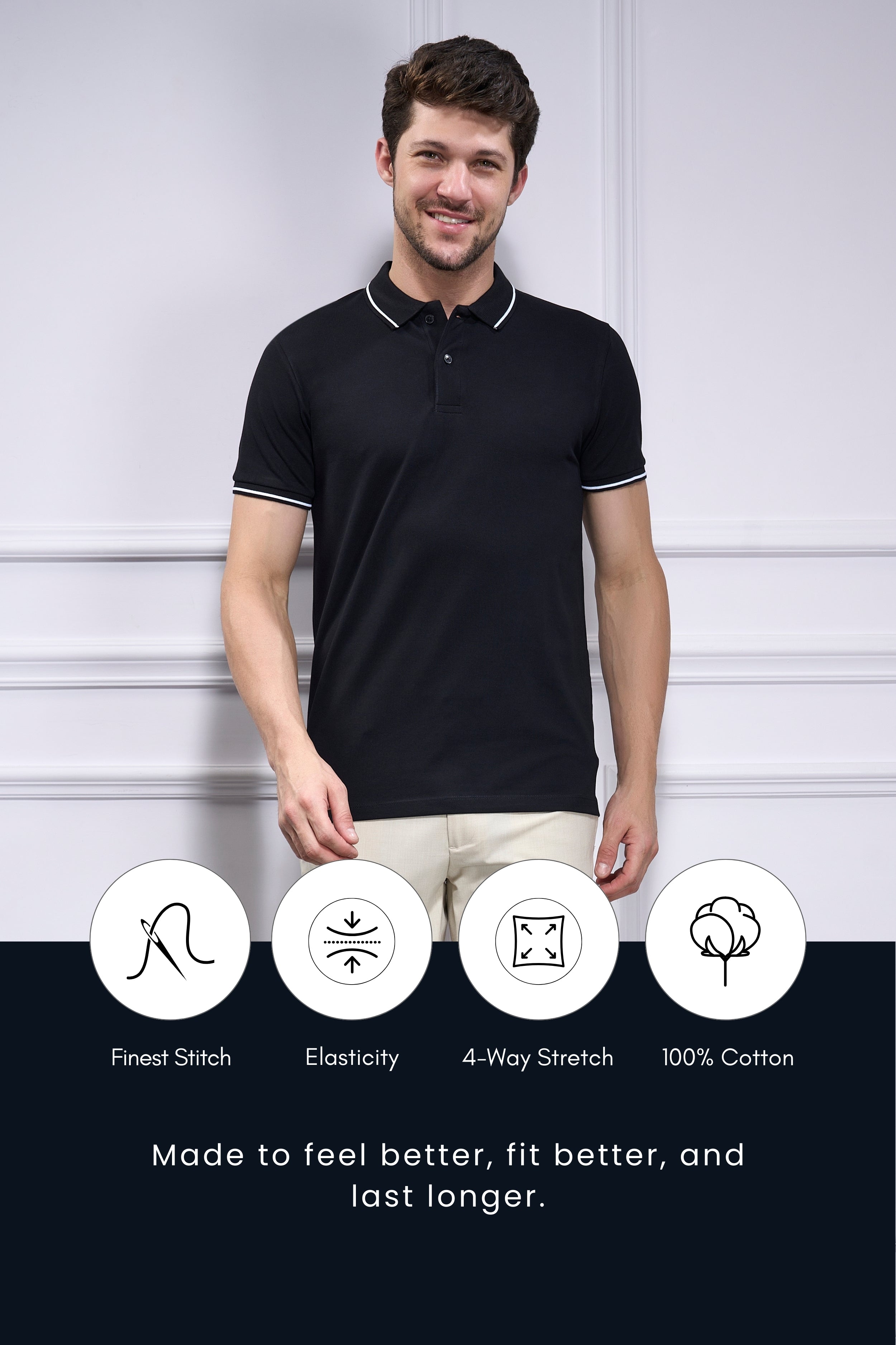 Identity Polo 2.0 - Black