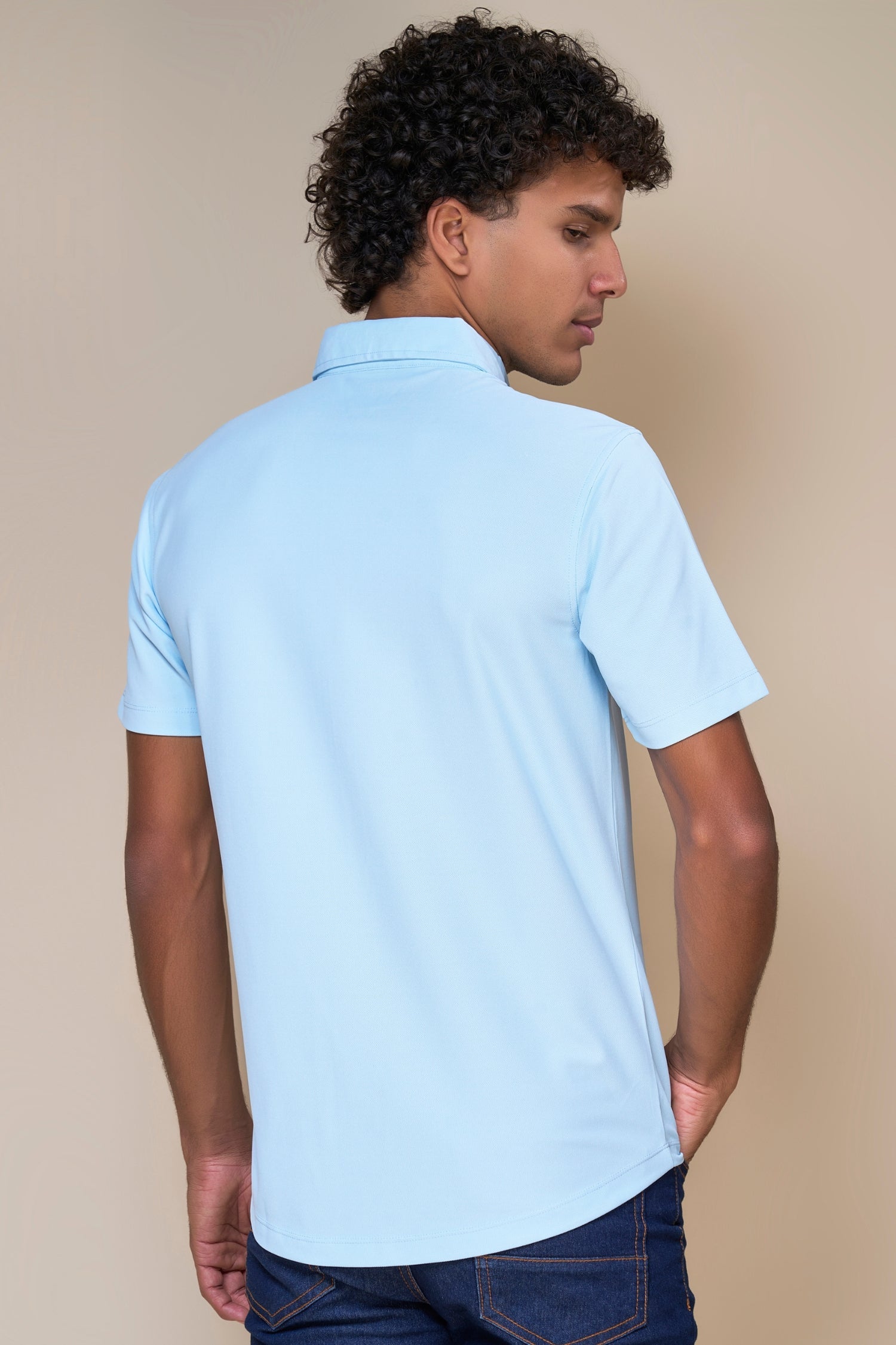 Powder Blue - Smart Tech Pocket Shirt