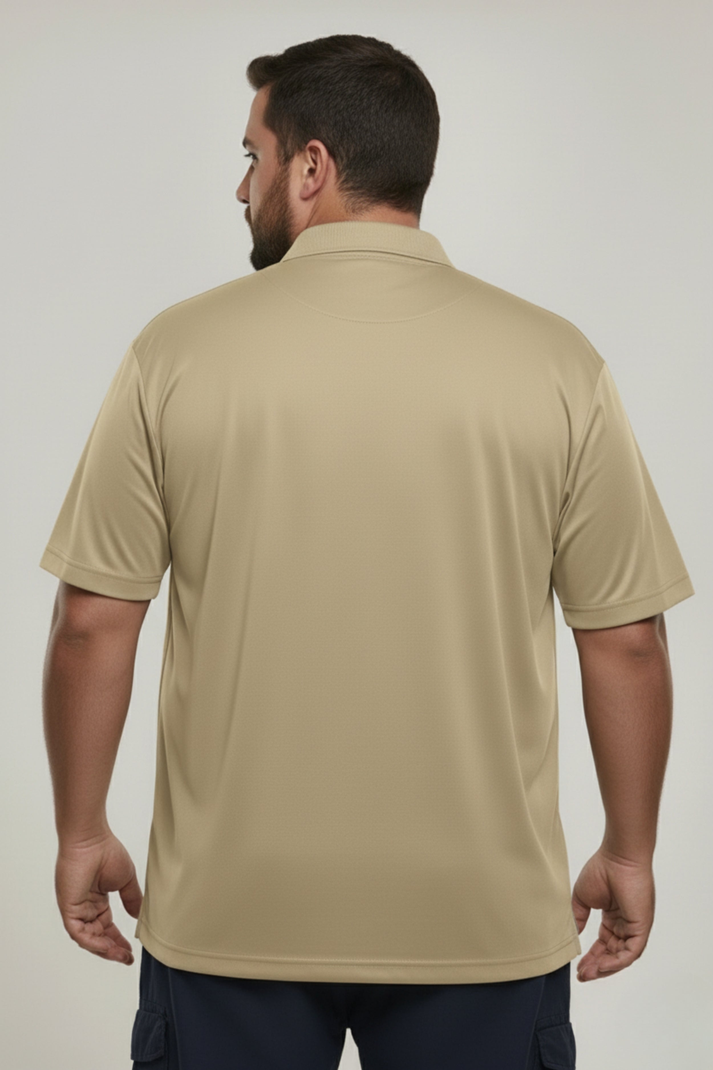 Sage Green - Smart Tech Polo Plus Size