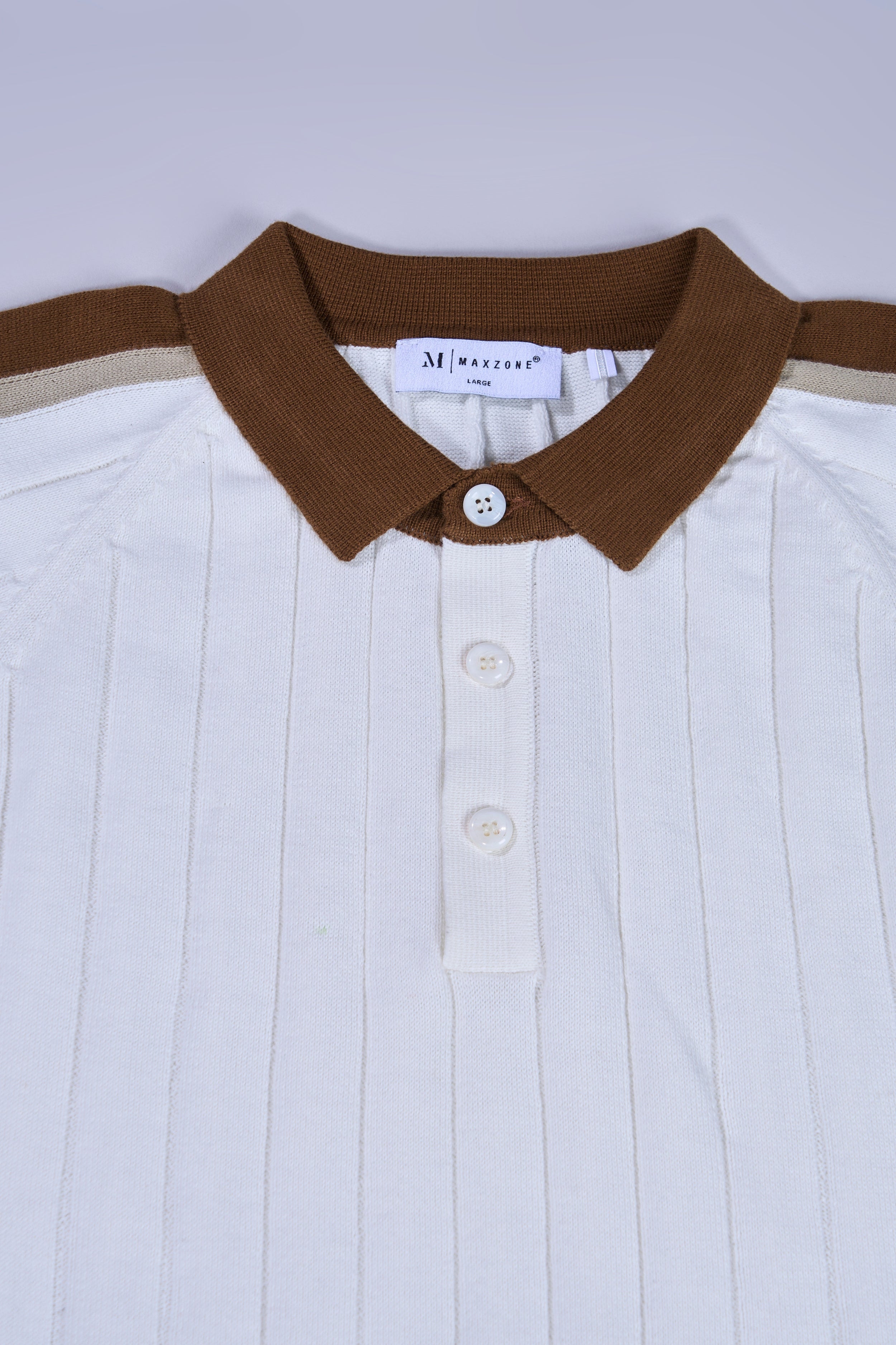 White - Luxe Knitted Polo