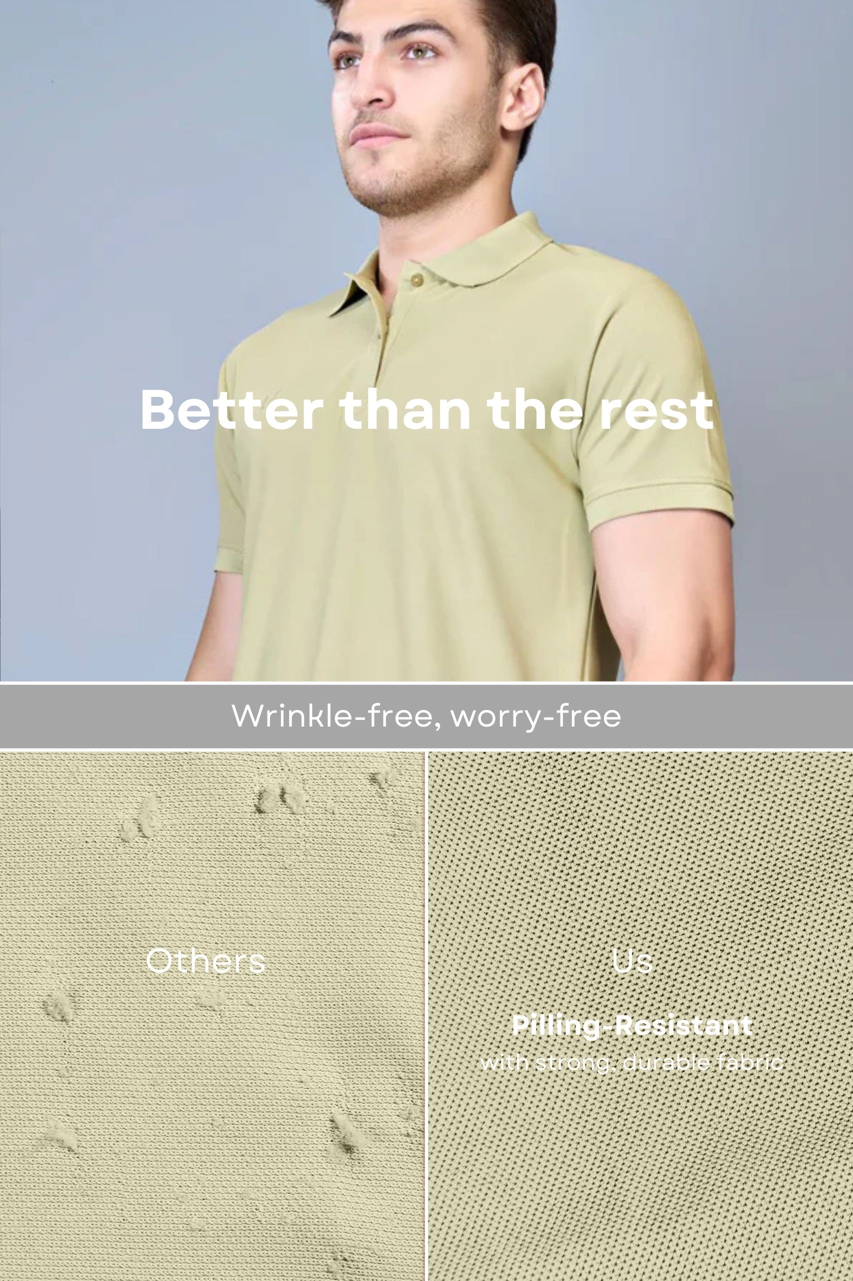 Smart tech polo - Sage Green