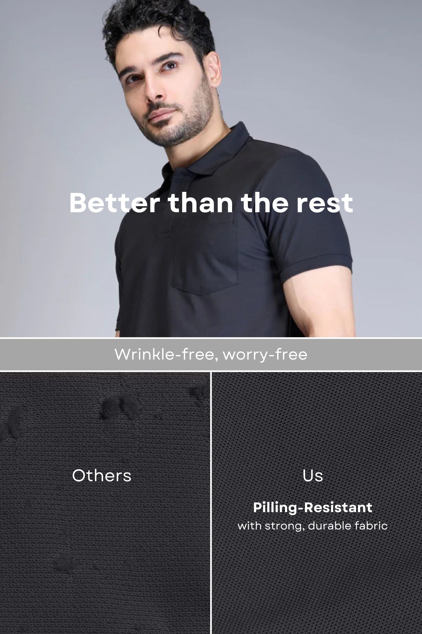 Black Smart Tech Pocket + Polo