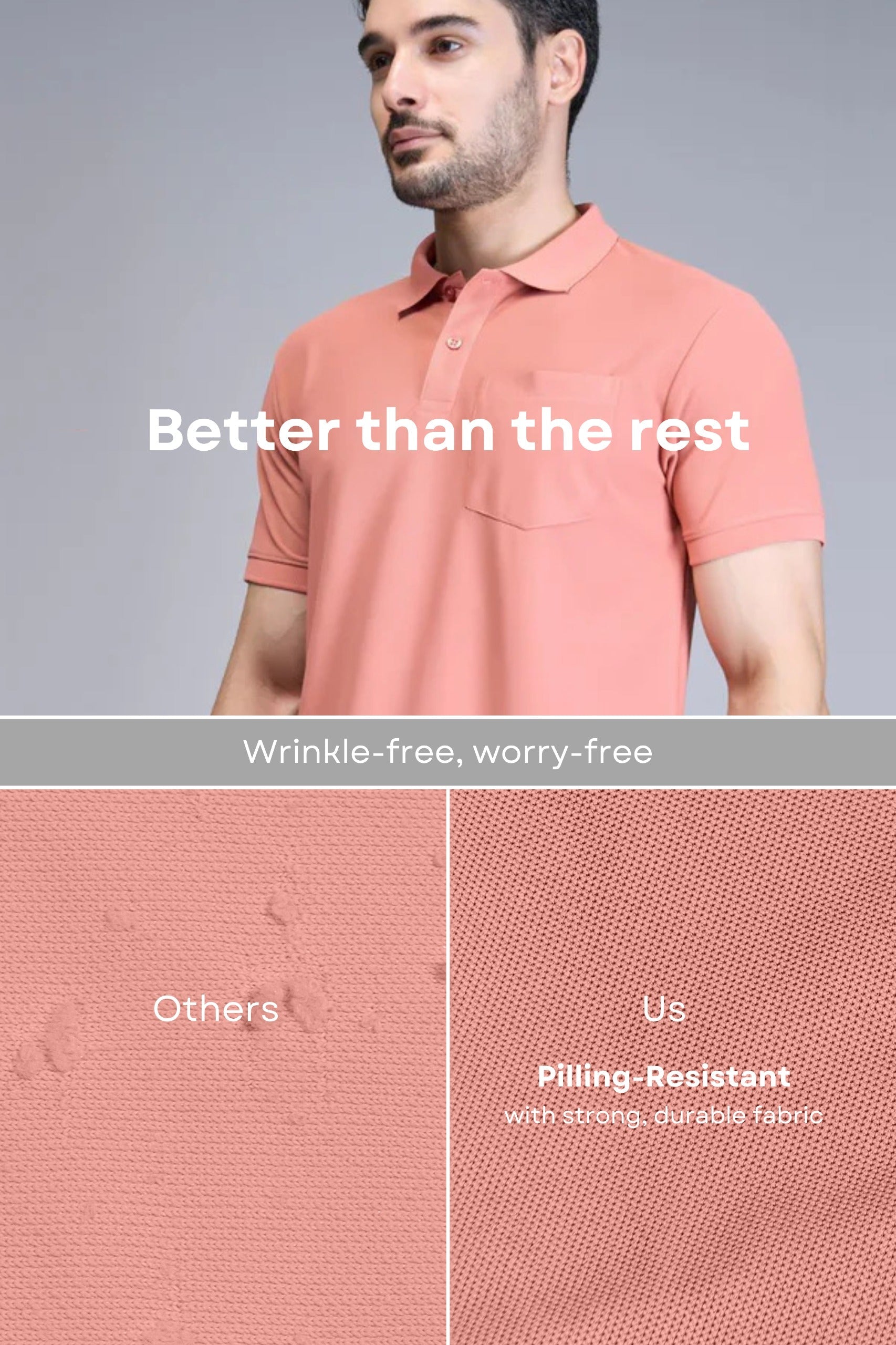 Light Pink Smart Tech Pocket + Polo
