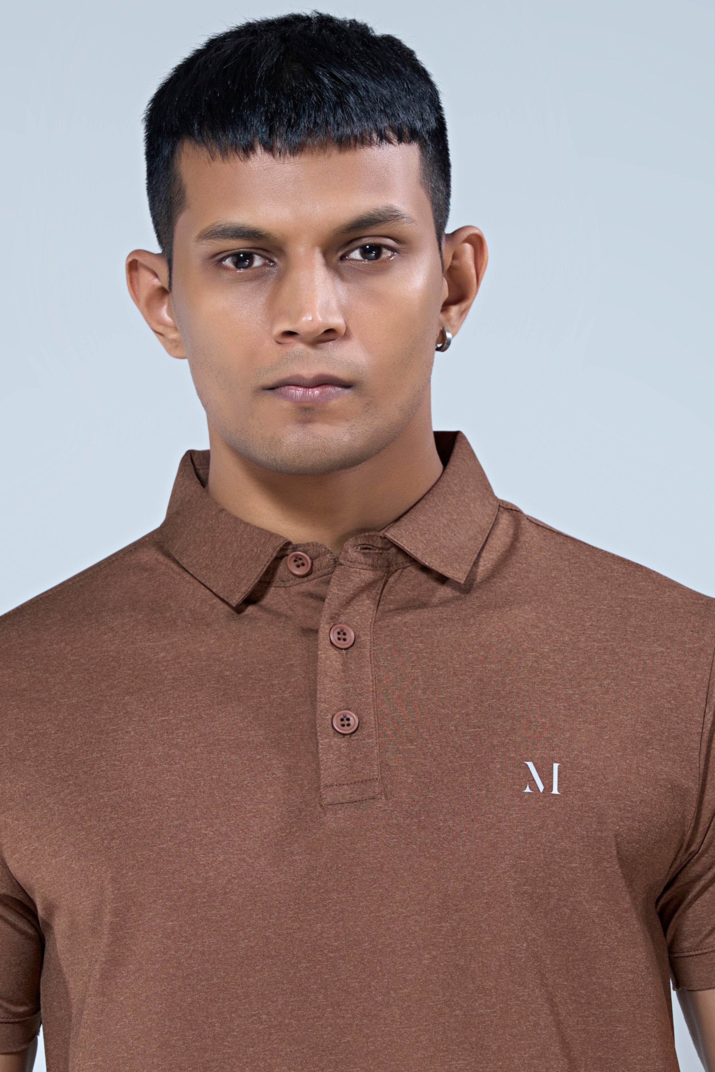Brown 365 Days Aircool Polo