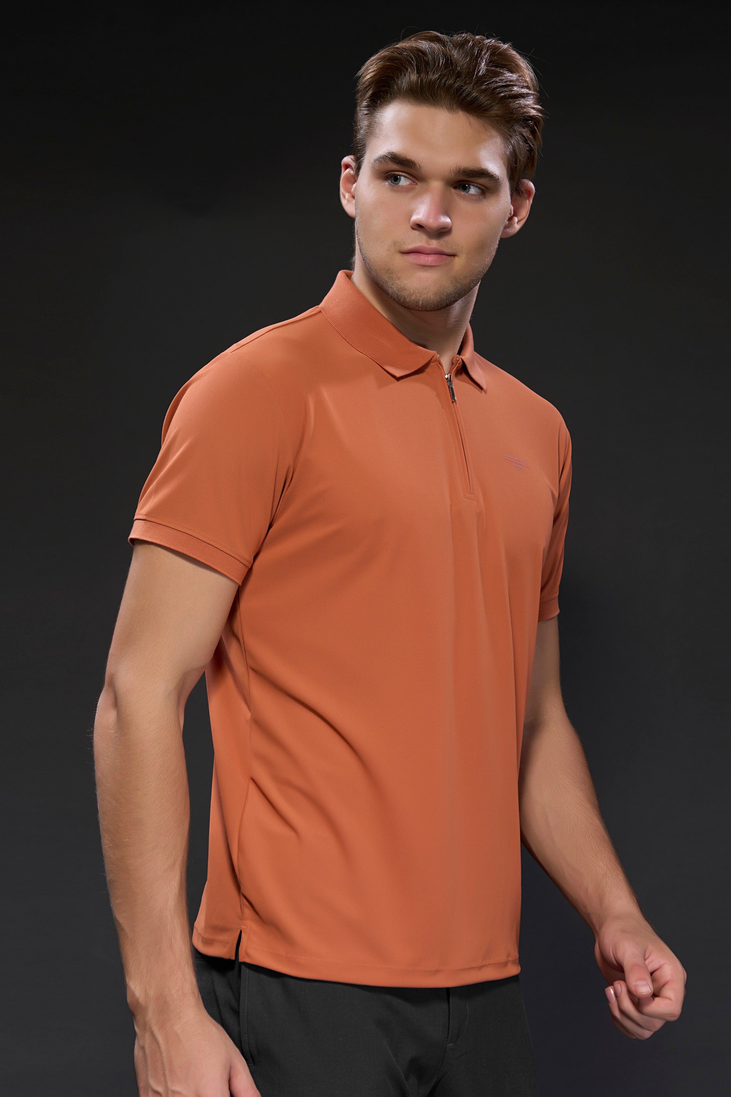 Rust Orange 365 Days Y2K Polo T-shirt