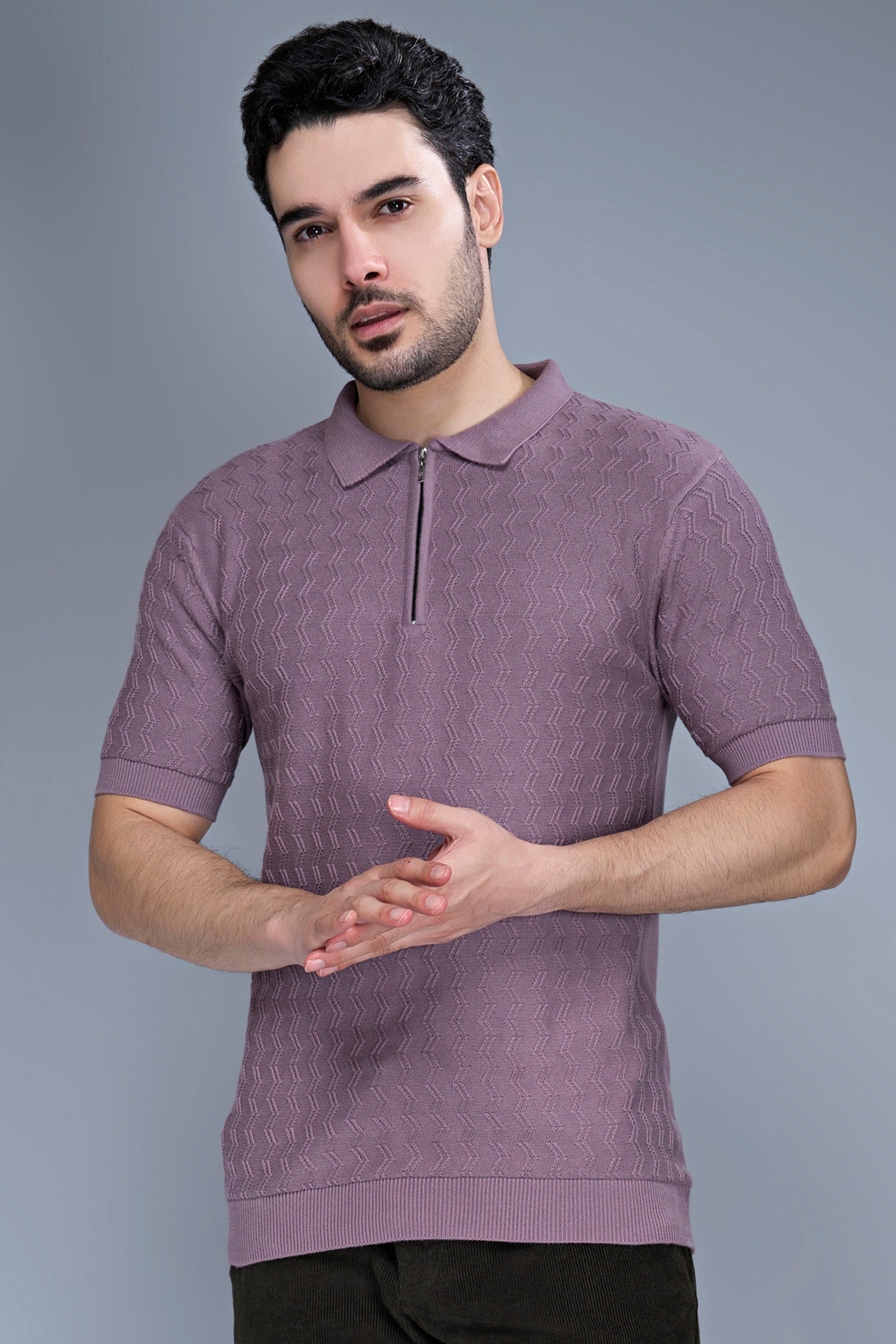 Light Pink - Luxe Knitted Polo
