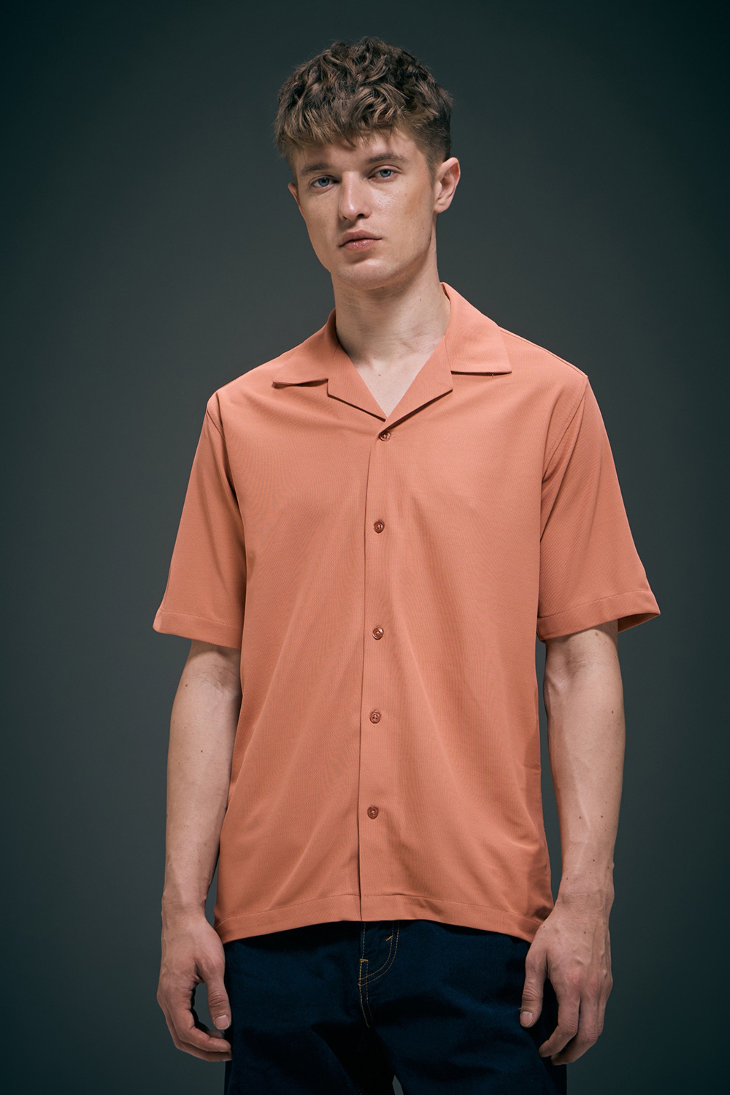 Cherry Wood Smart Tech Cuban Shirt