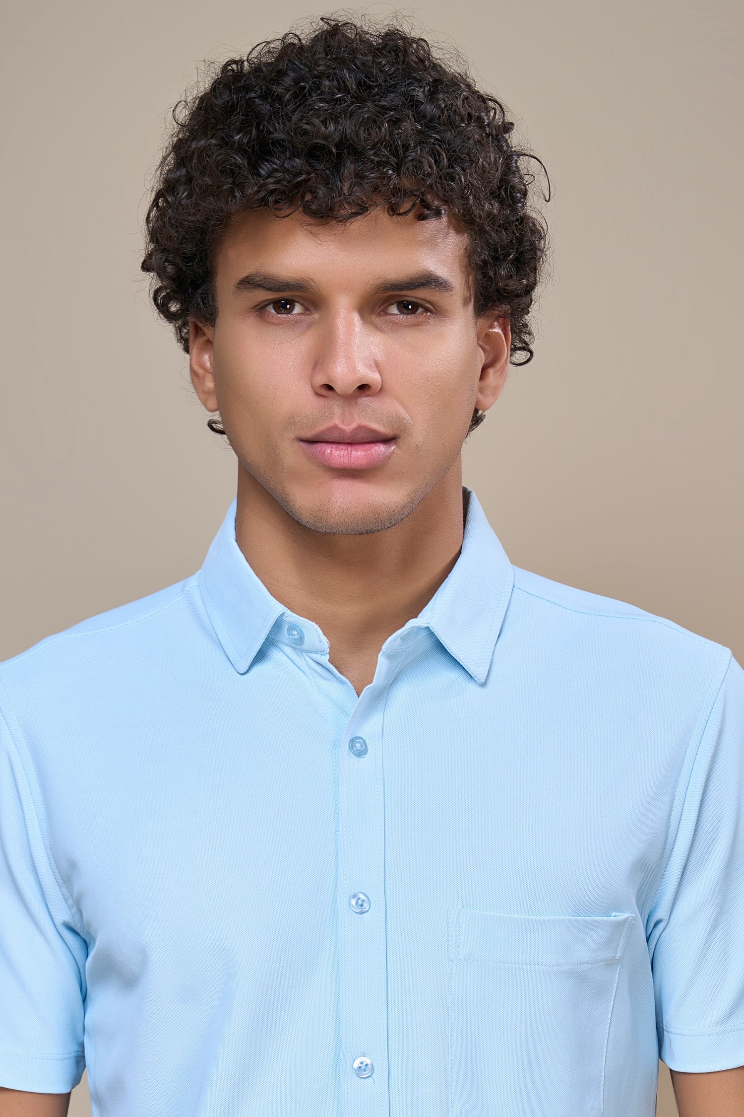 Powder Blue - Smart Tech Pocket Shirt