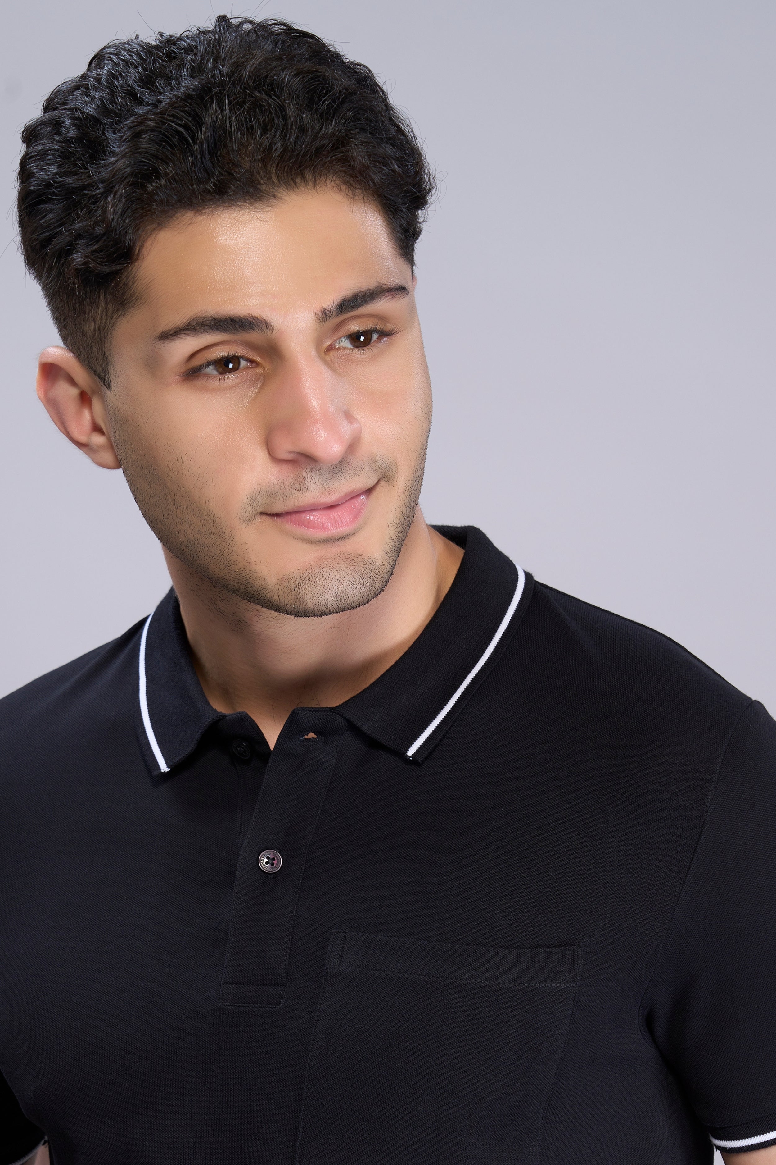 Black - Identity Pocket Polo