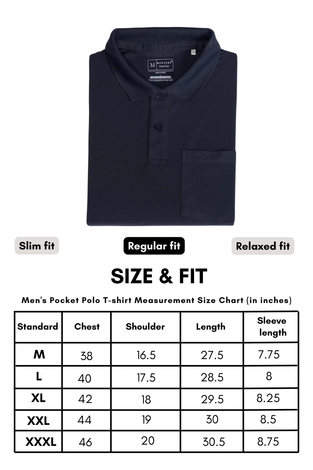 Black Smart Tech Pocket + Polo