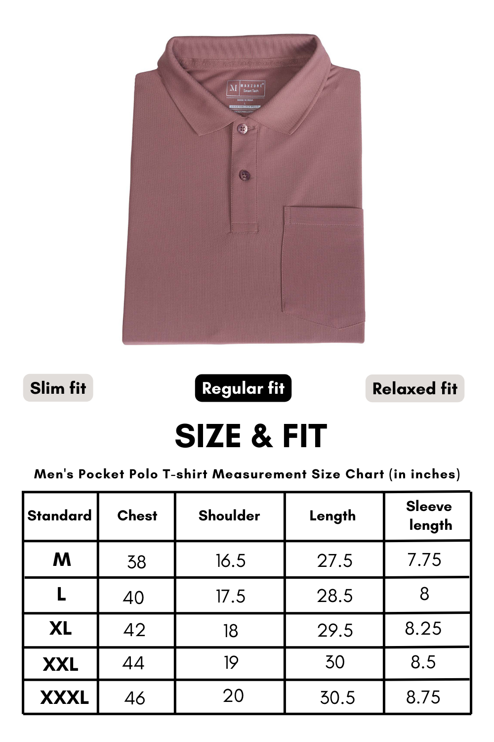 Rich Maroon Smart Tech Pocket + Polo