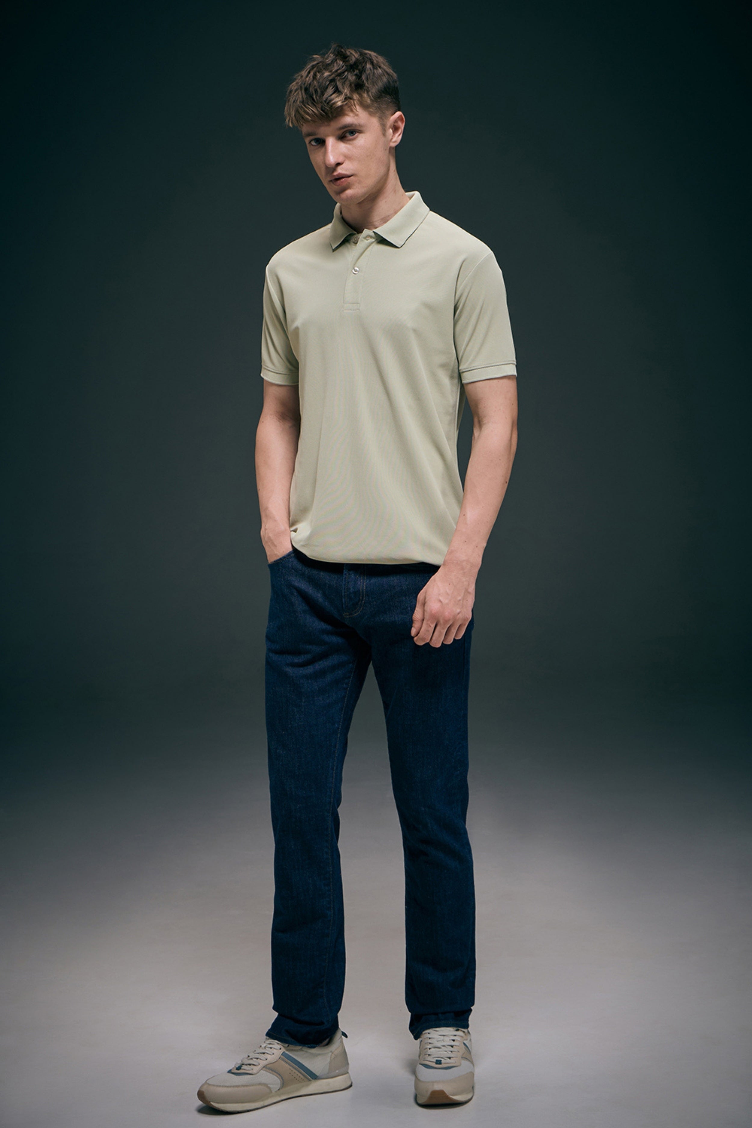 Smart tech polo - Spring Green