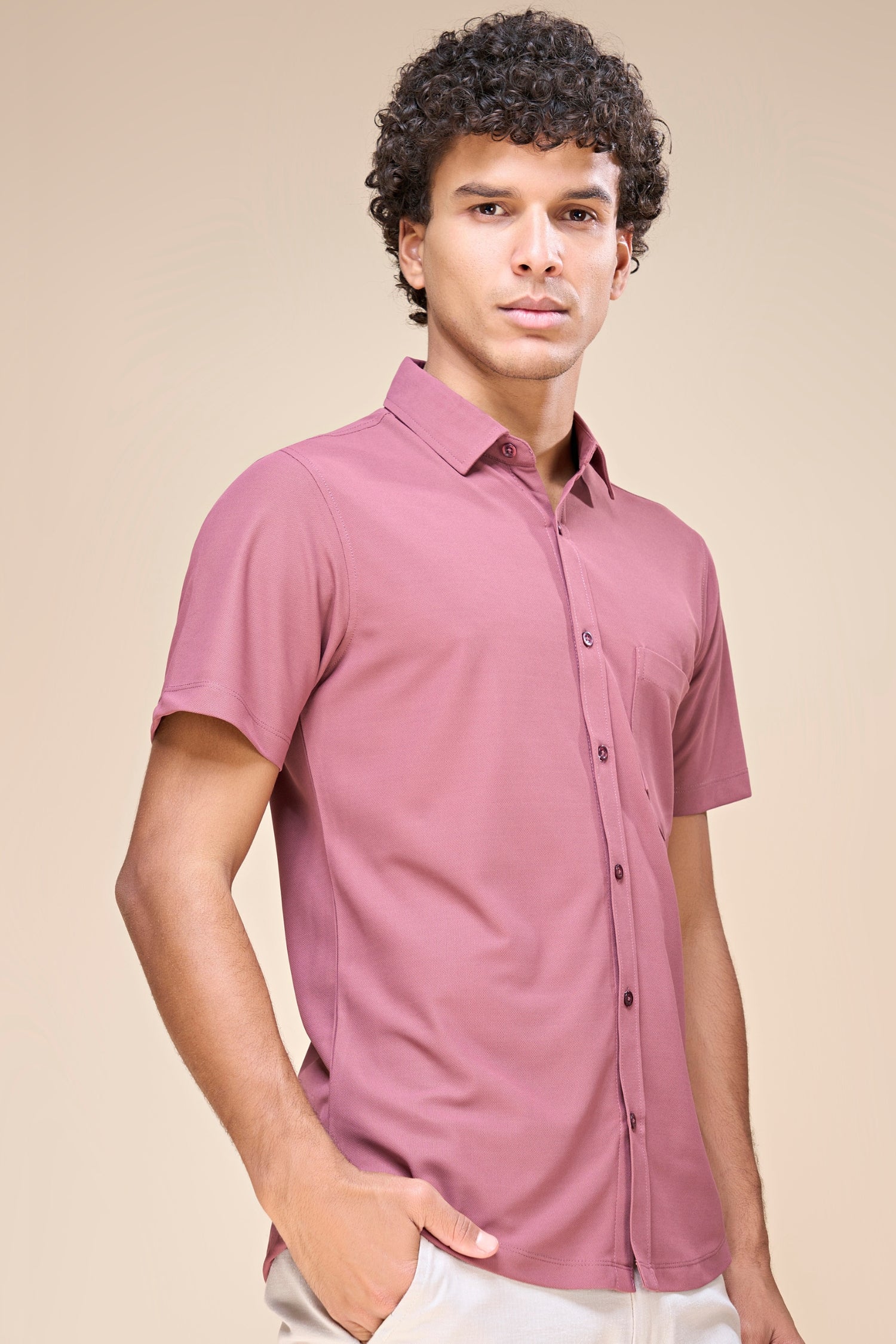 Maroon - Smart Tech Pocket Shirt