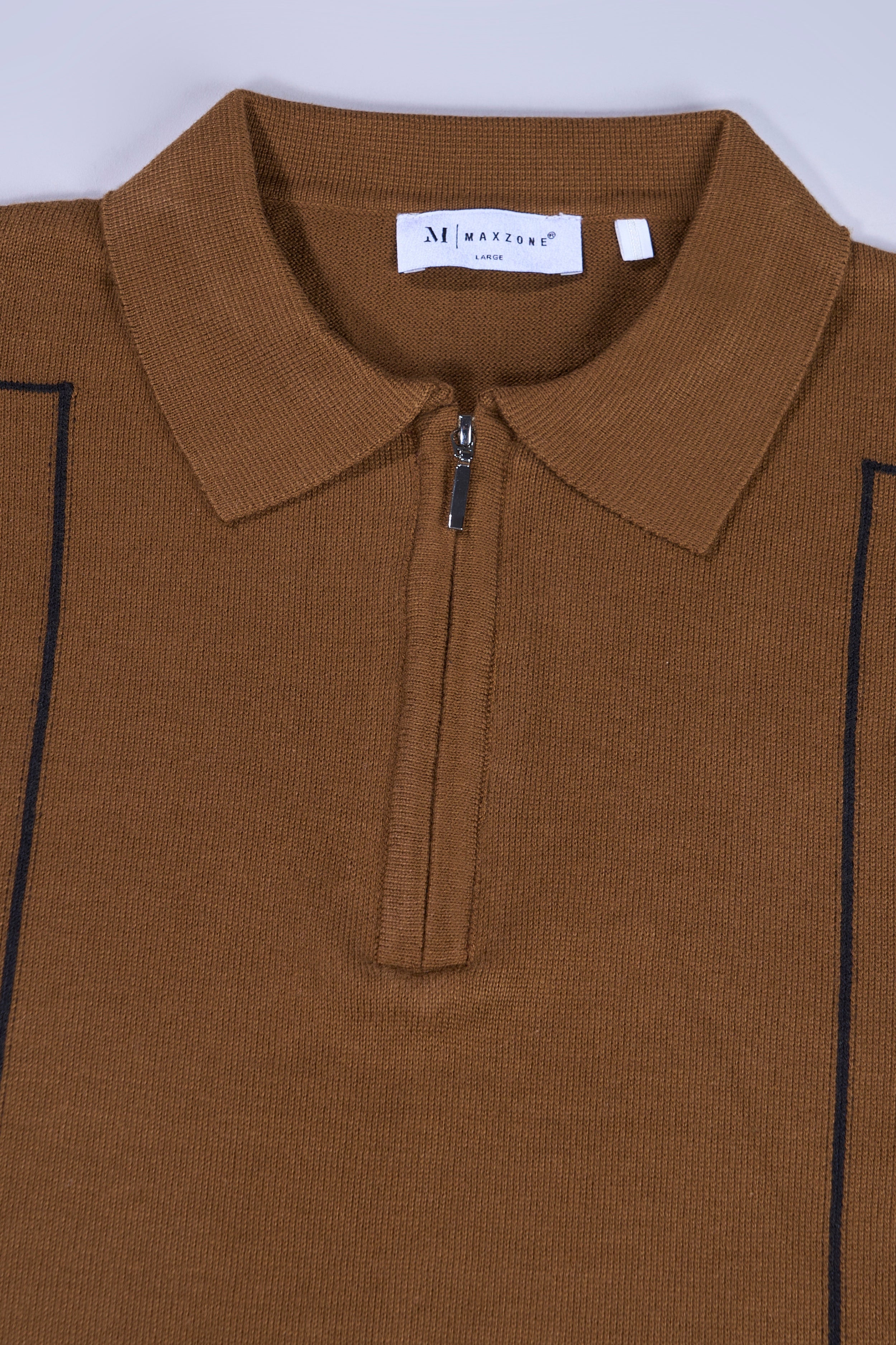 Hot Brown - Luxe Knitted Polo