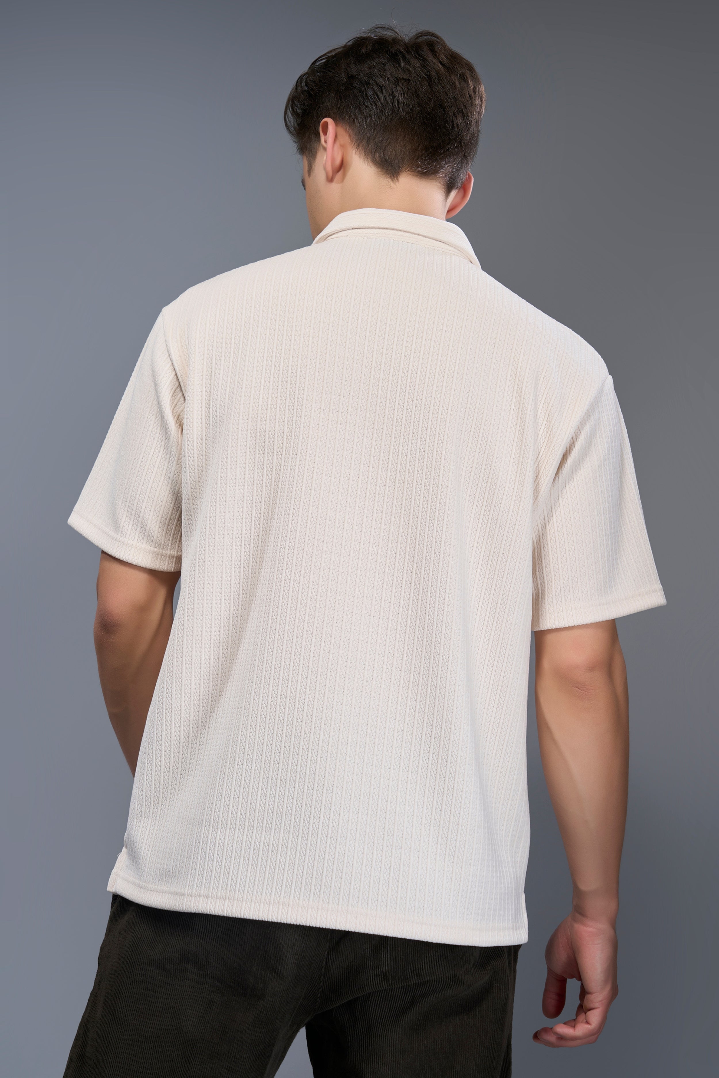 Powder White - Old Money Zip Polo