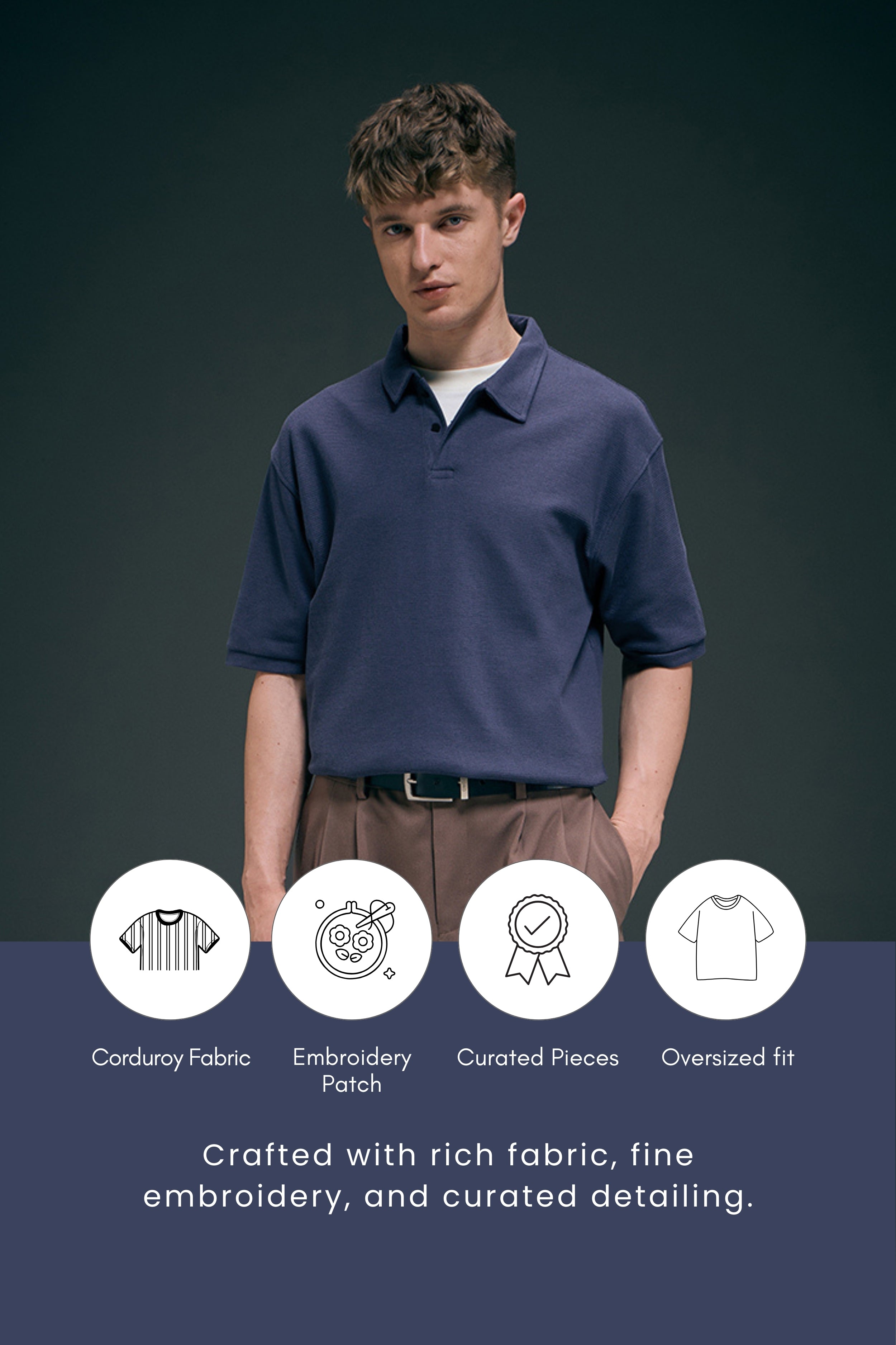 Crafted Polo - Air Blue
