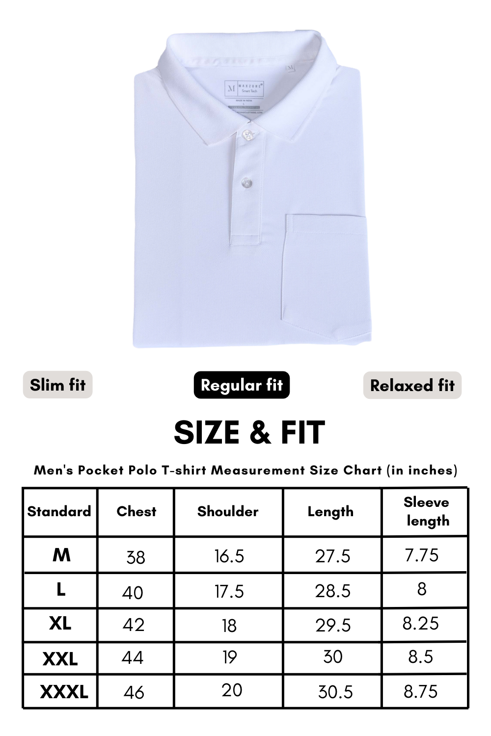 White Smart Tech Pocket + Polo