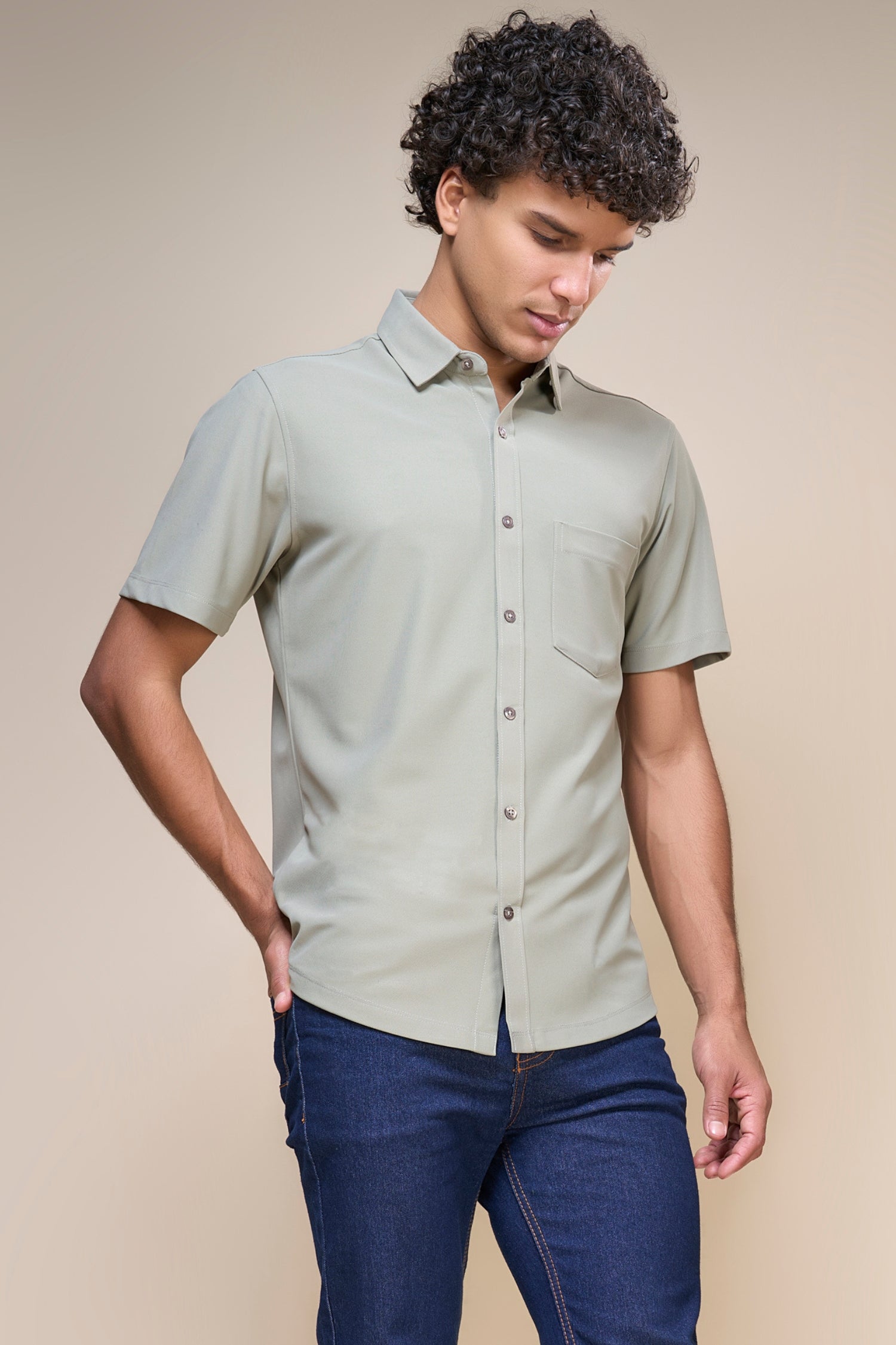 Olive - Smart Tech Pocket Shirt