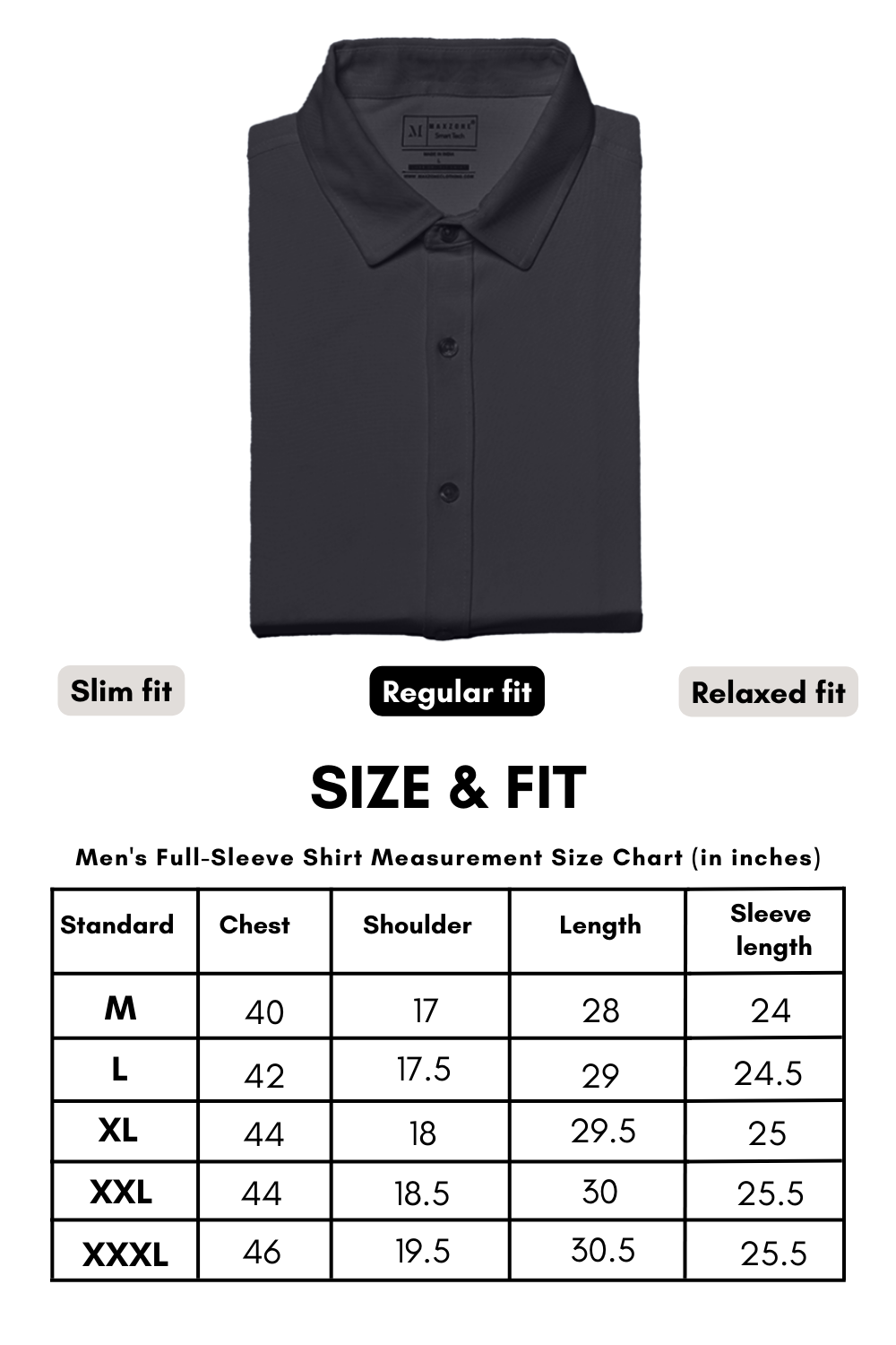 Black Smart Tech Full Sleeve Shirt