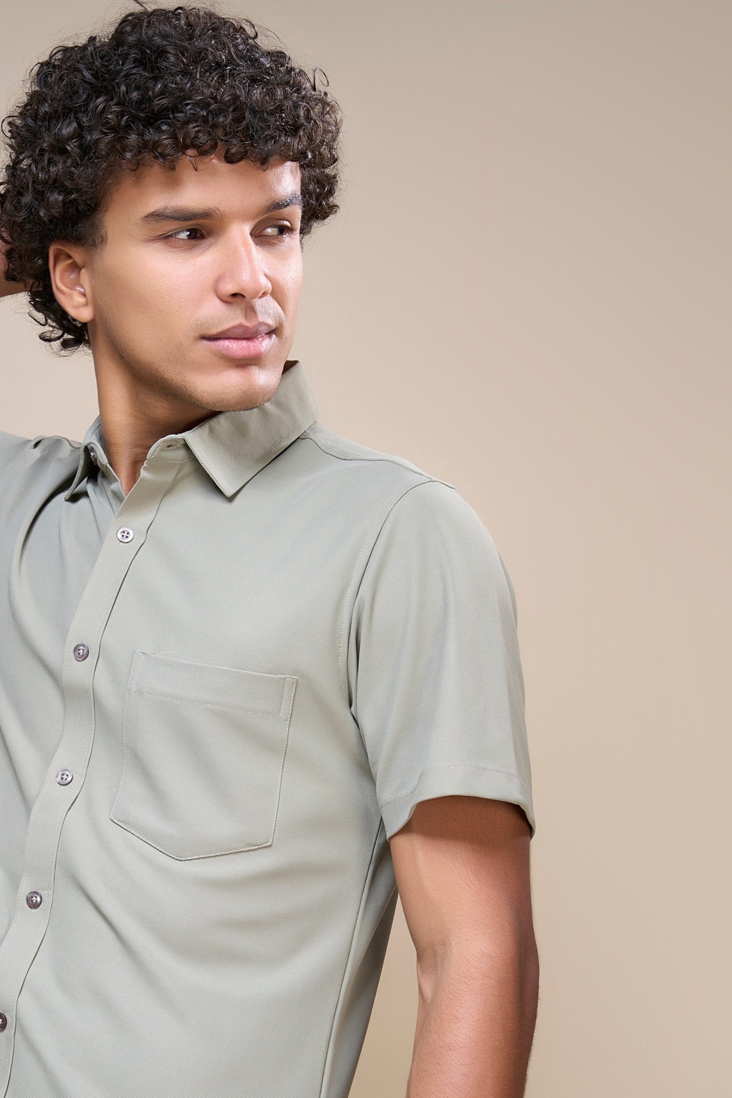 Olive - Smart Tech Pocket Shirt