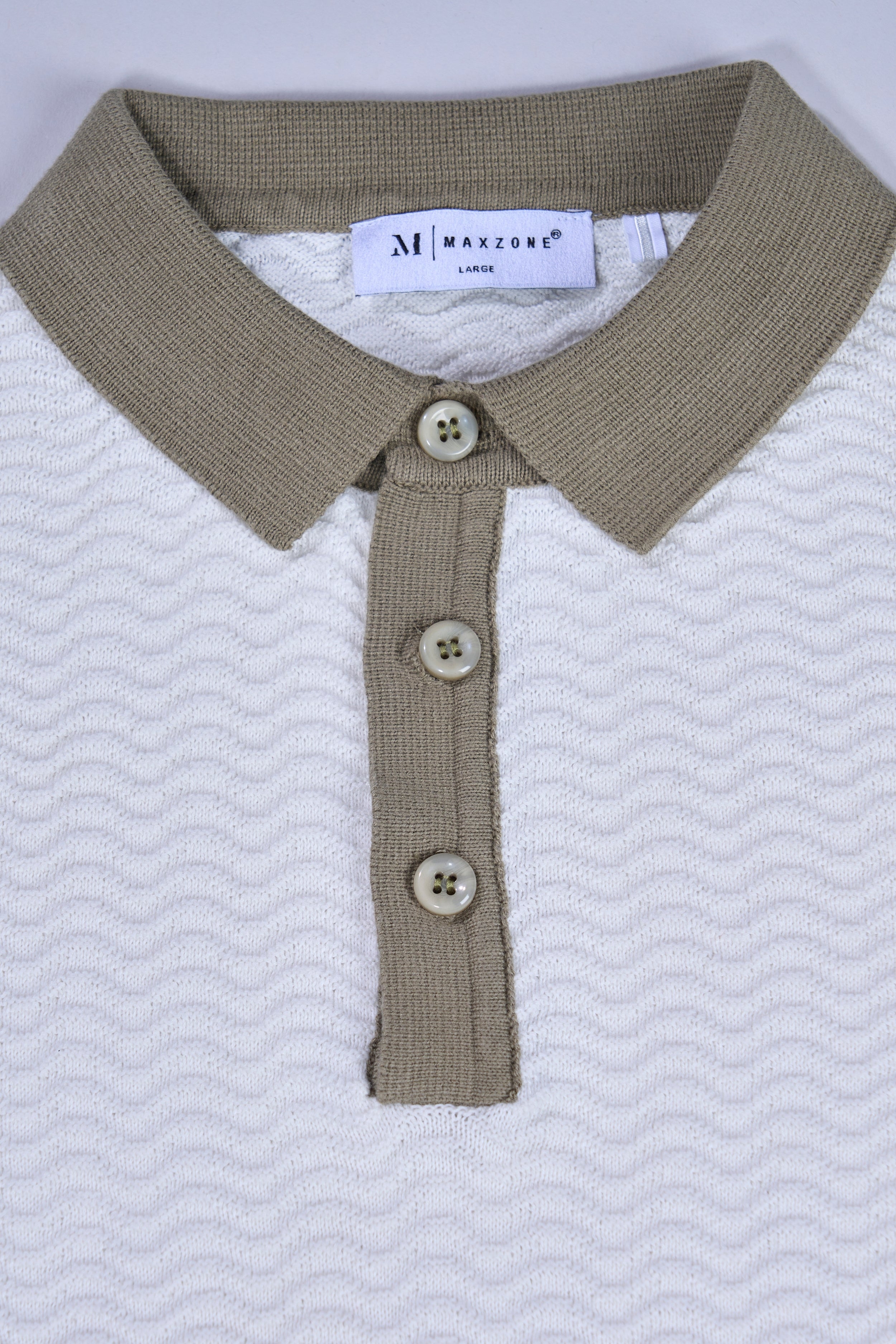White - Luxe Knitted Polo