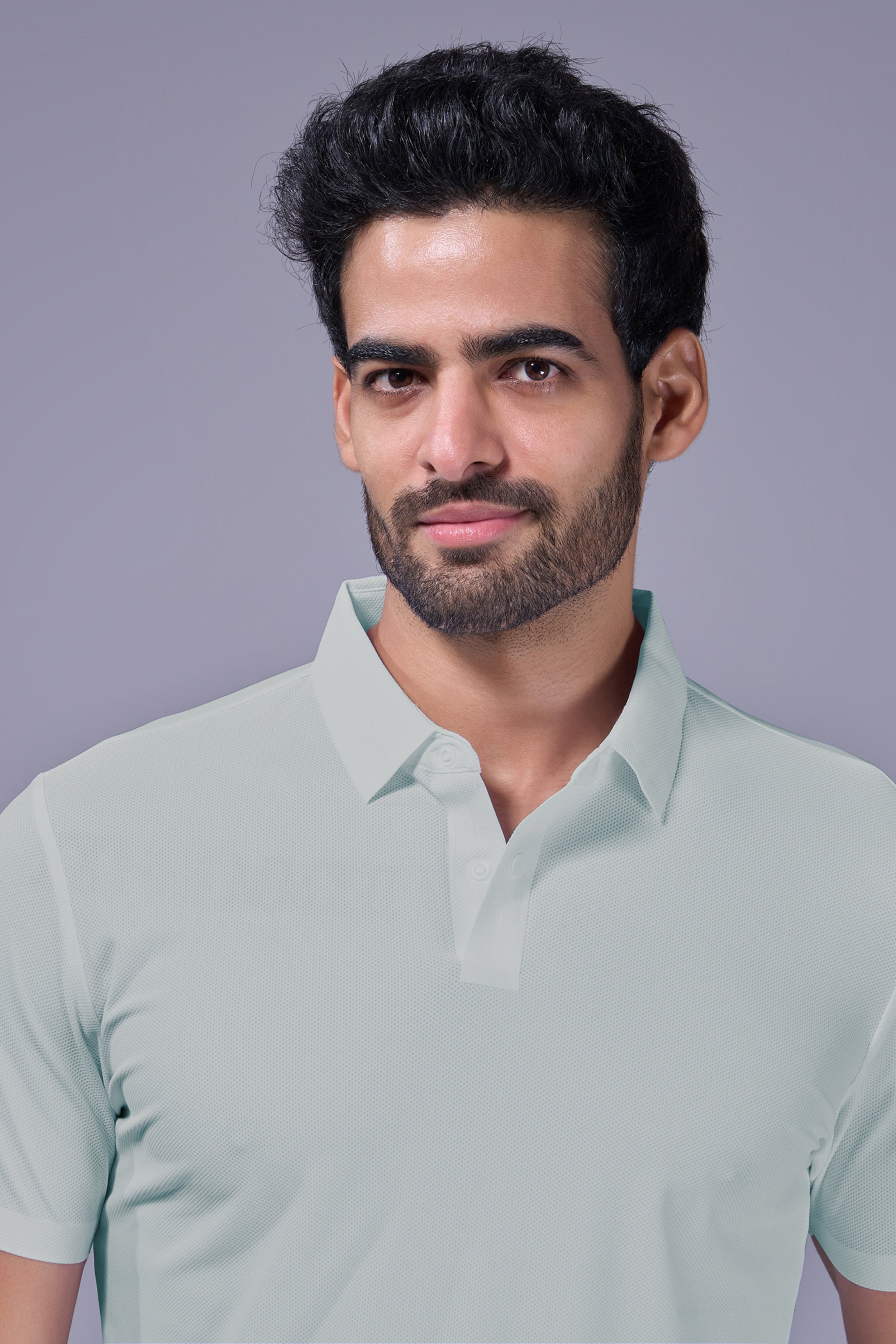 Sky Blue - 2 Button Stitchless Polo