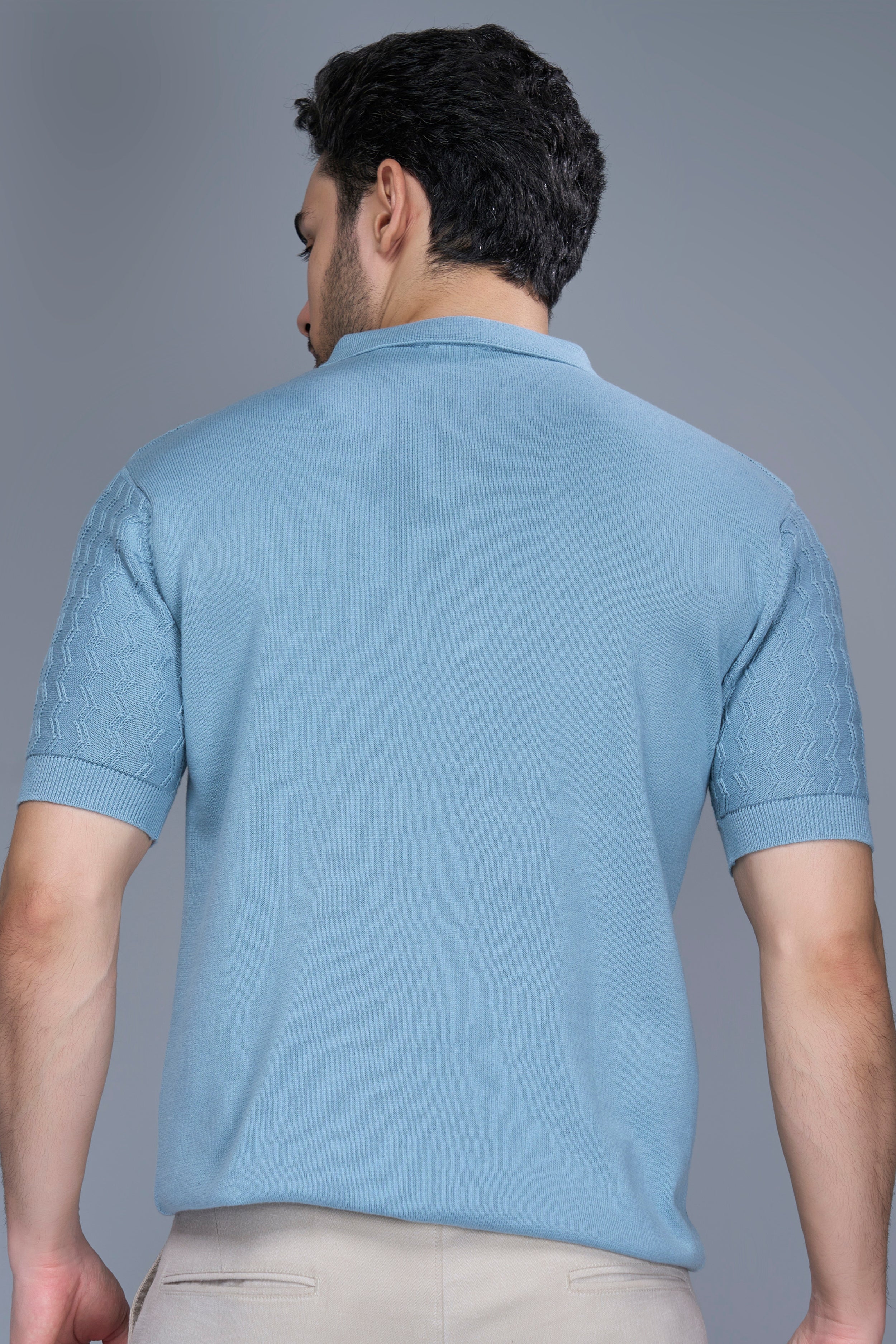 Sea Shell - Luxe Knitted Polo