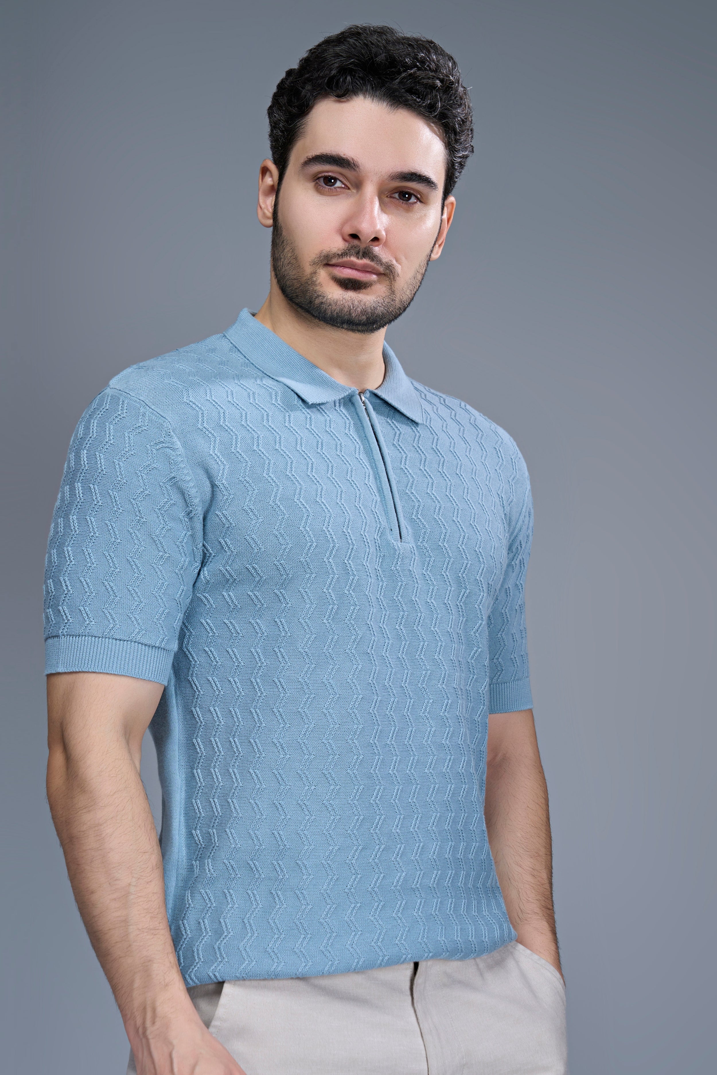 Sea Shell - Luxe Knitted Polo