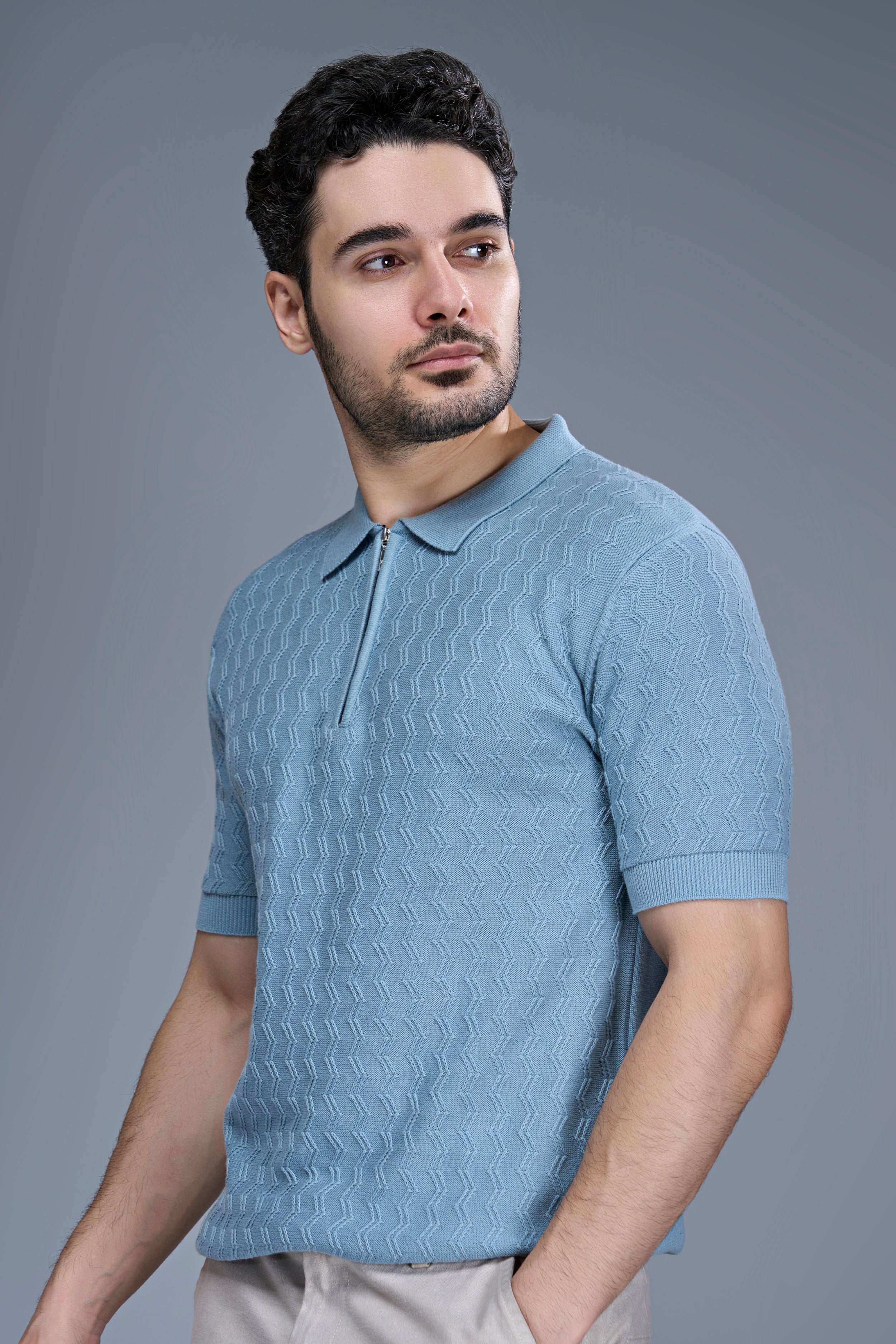 Sea Shell - Luxe Knitted Polo