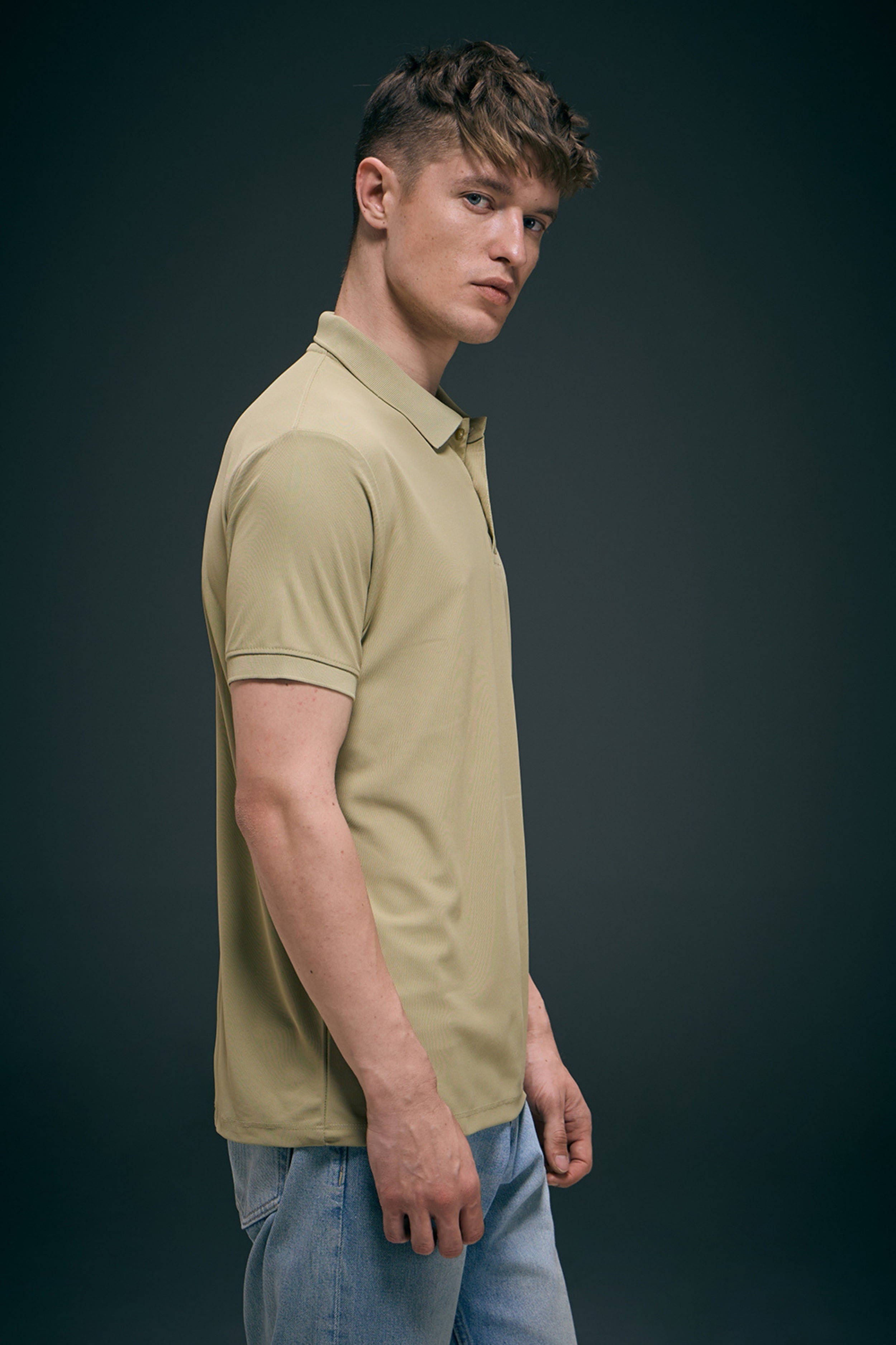 Smart tech polo - Sage Green