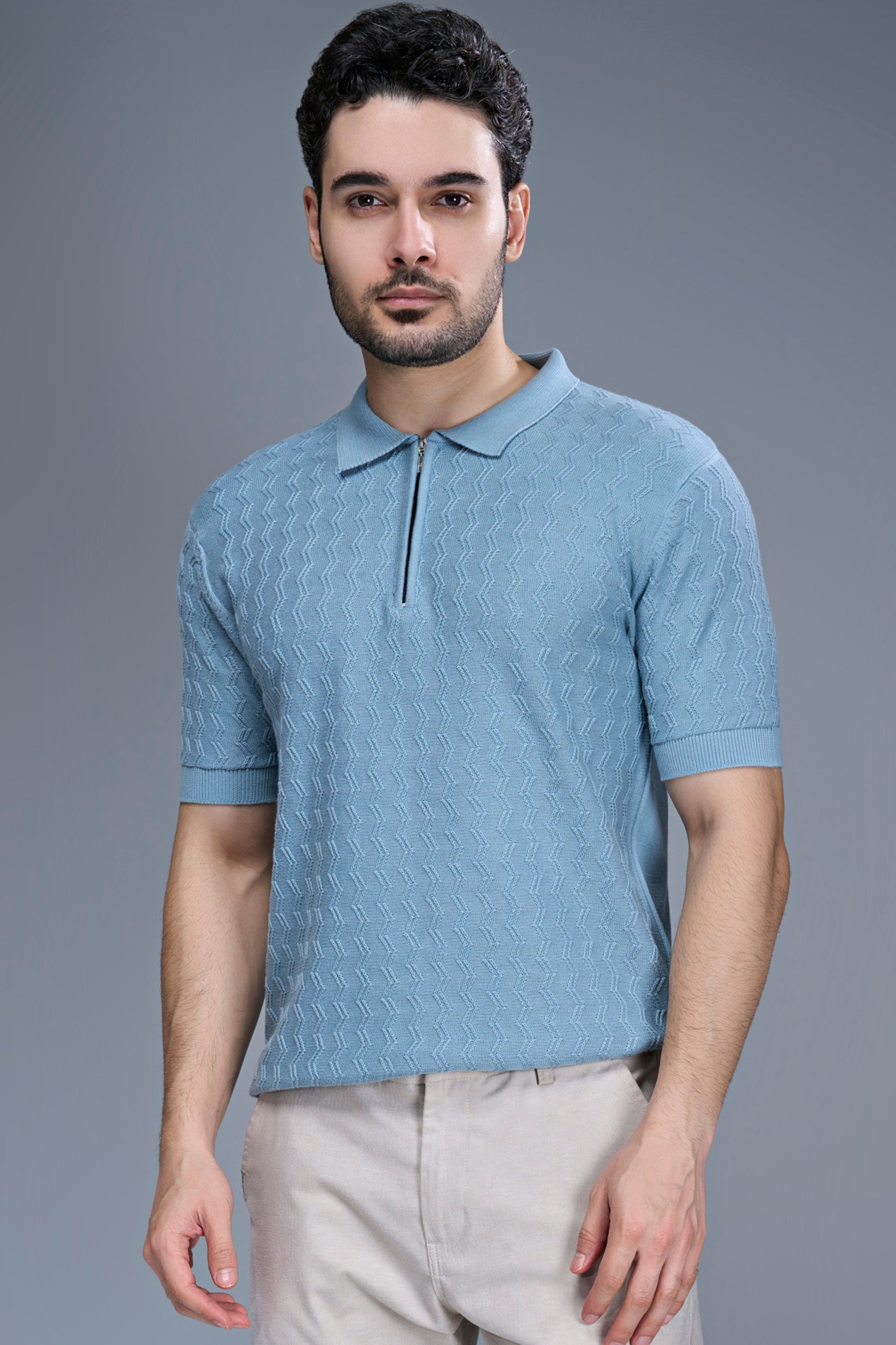 Sea Shell - Luxe Knitted Polo