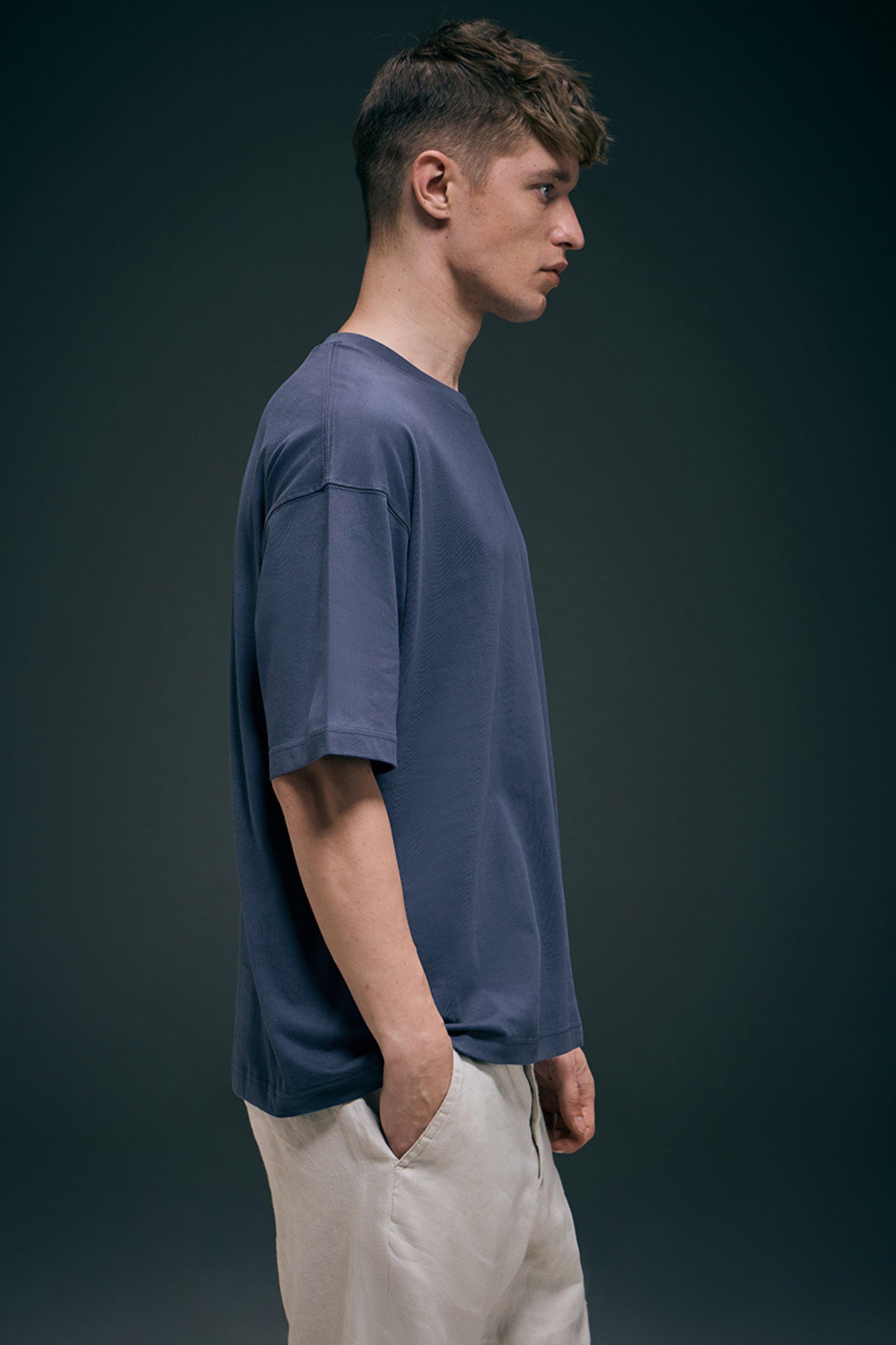 Moon Stone - Oversized drop shoulder