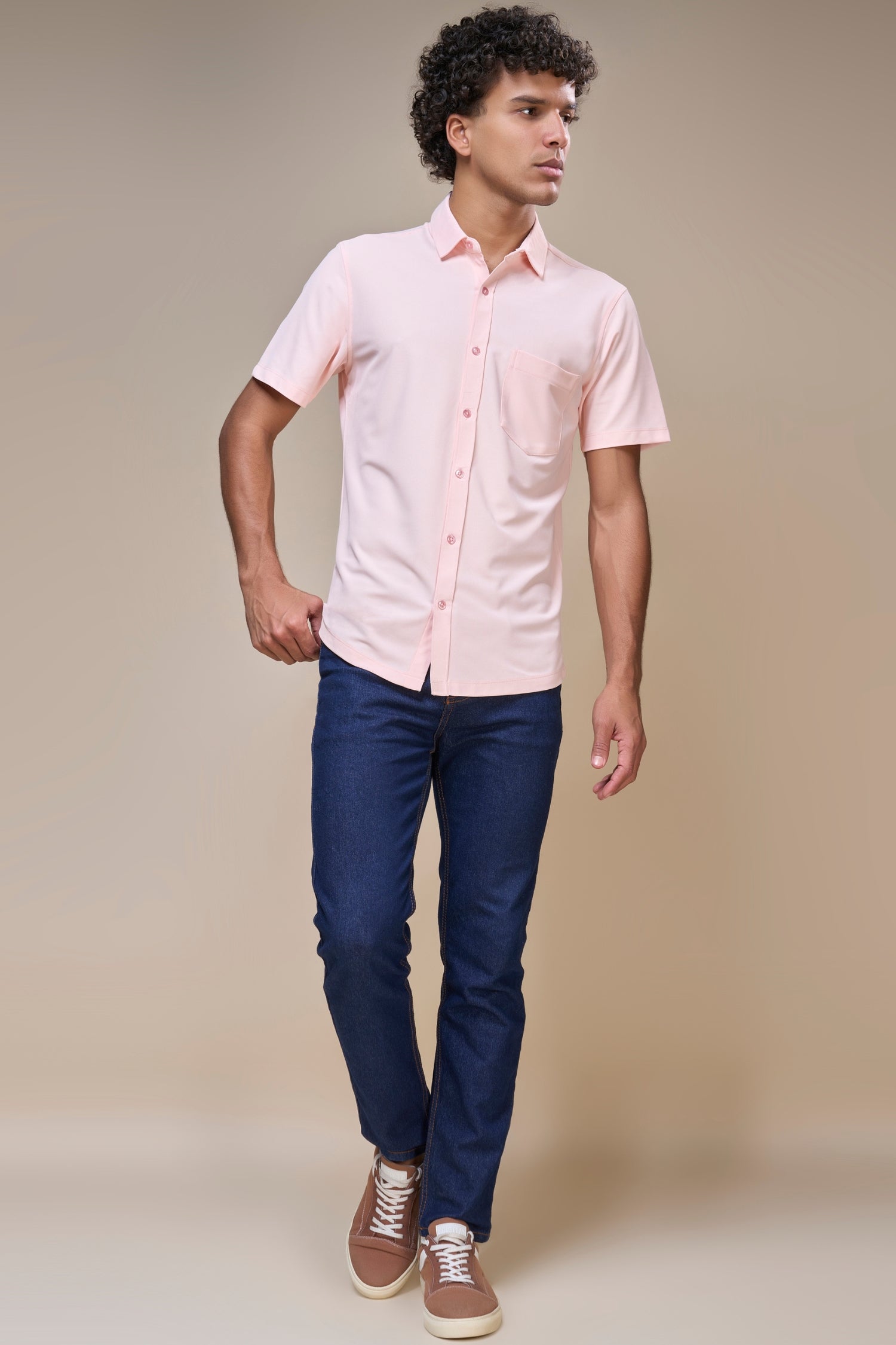 Light Pink - Smart Tech Pocket Shirt