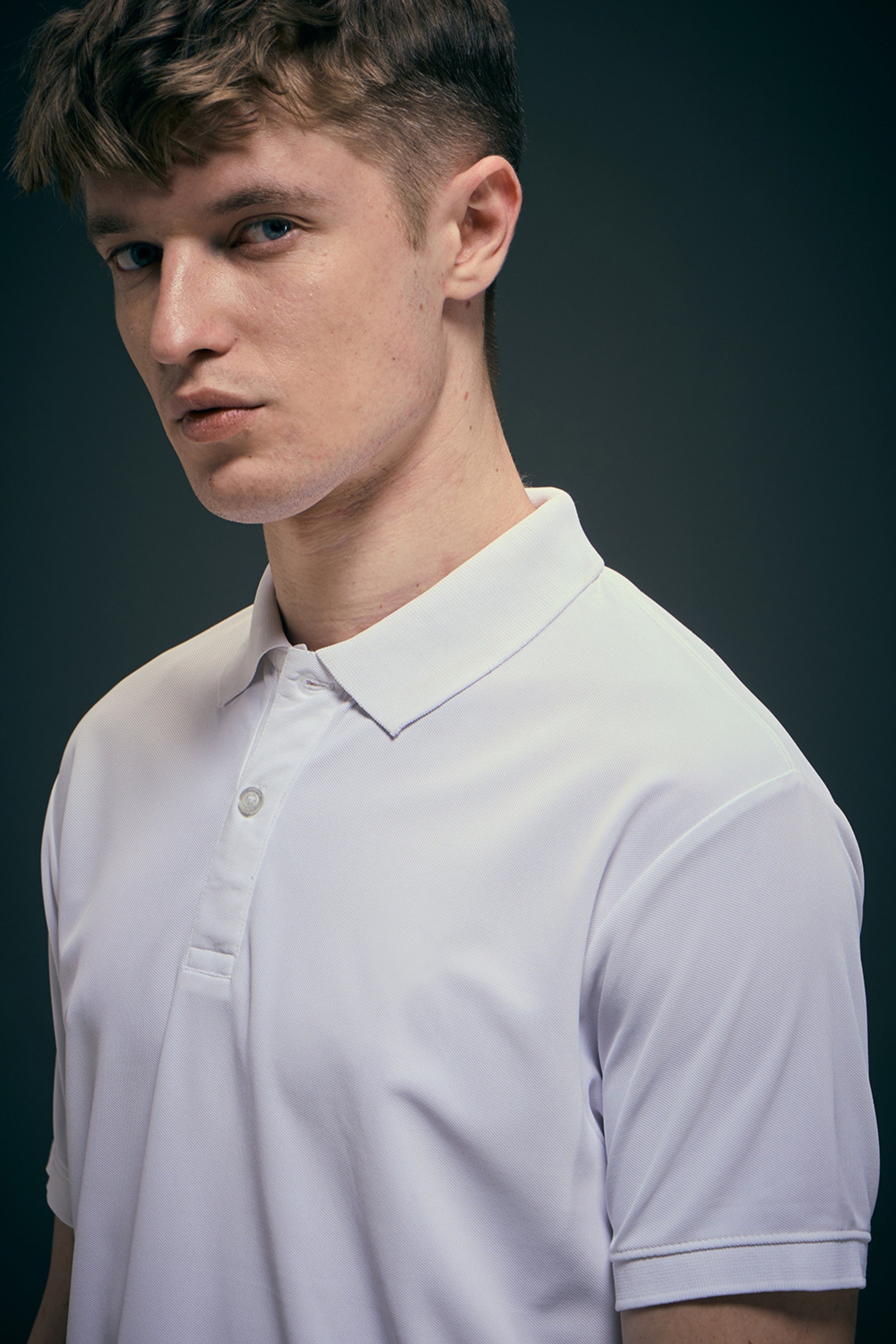 Smart tech polo - White