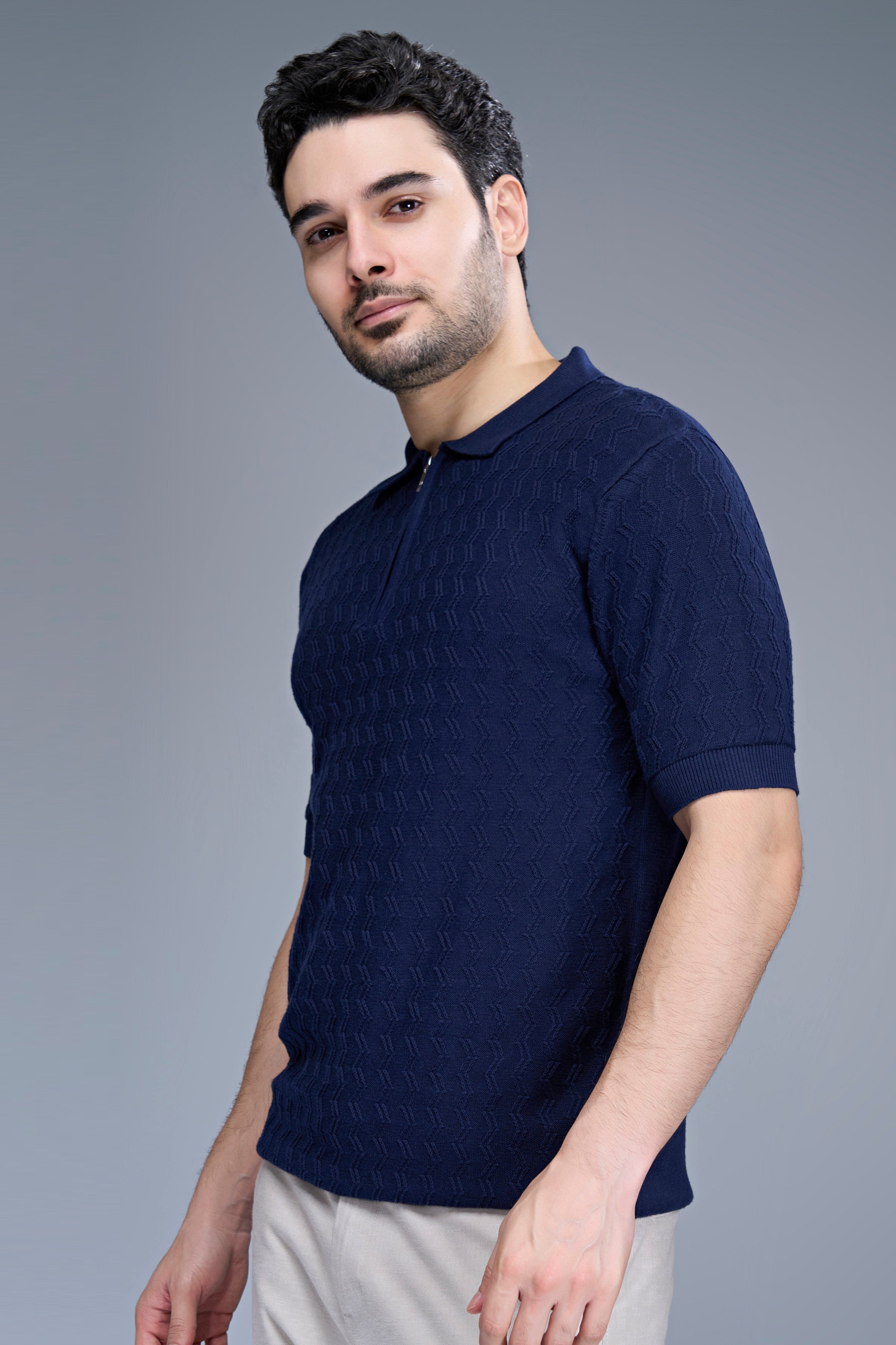 Atlantic Teal - Luxe Knitted Polo