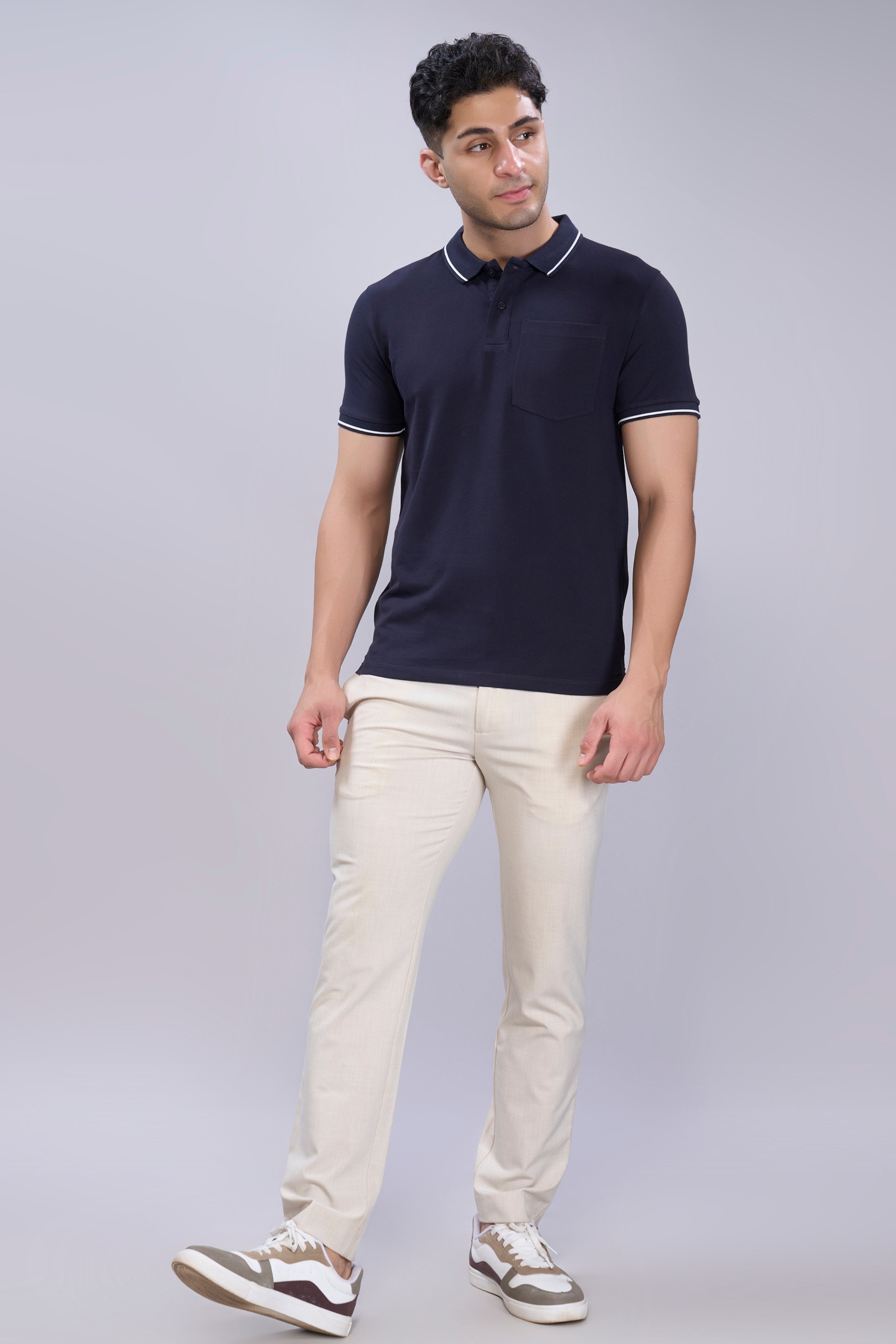 Teal Navy - Identity Pocket Polo