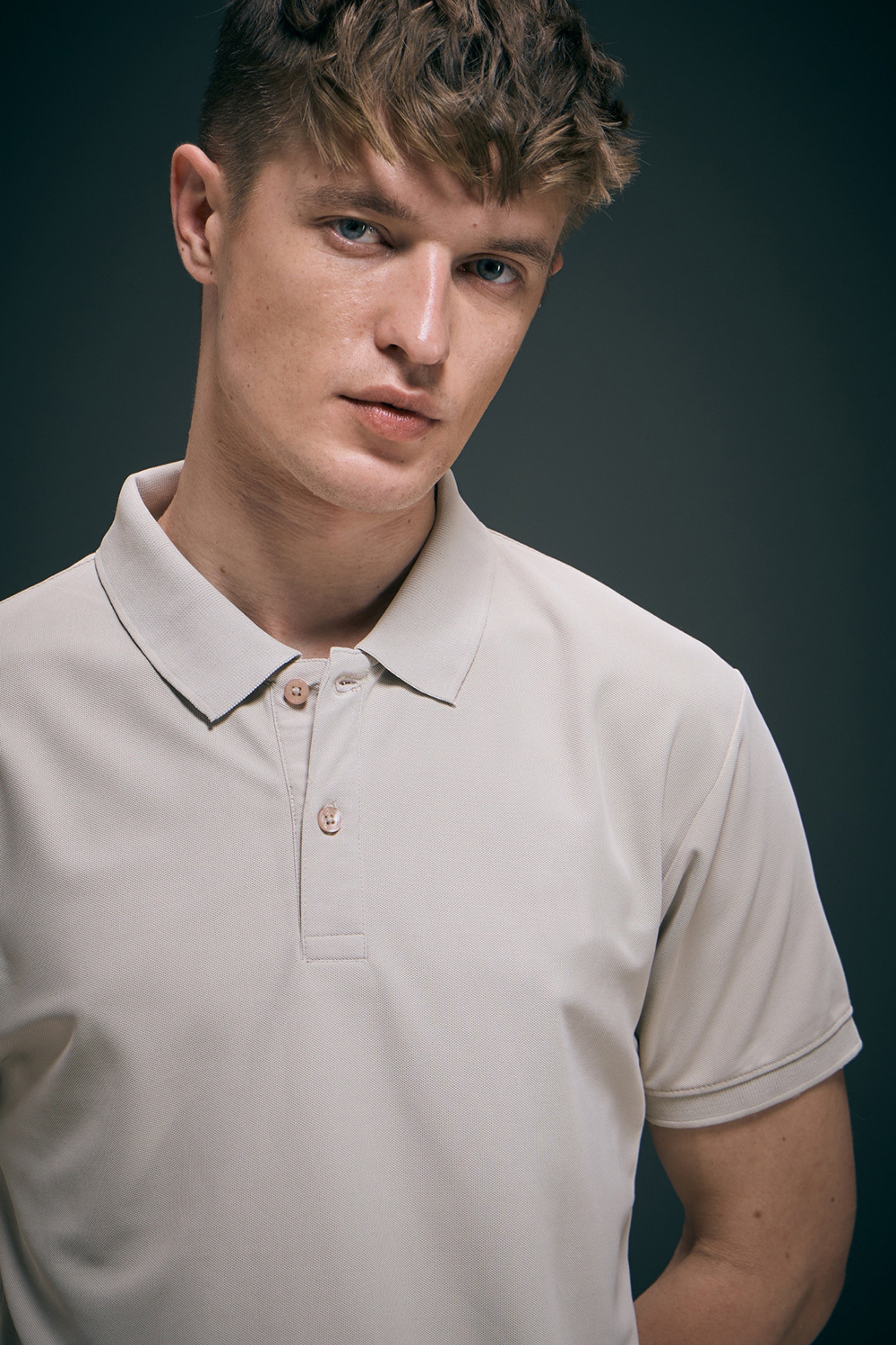 Smart tech polo - Soft Beige
