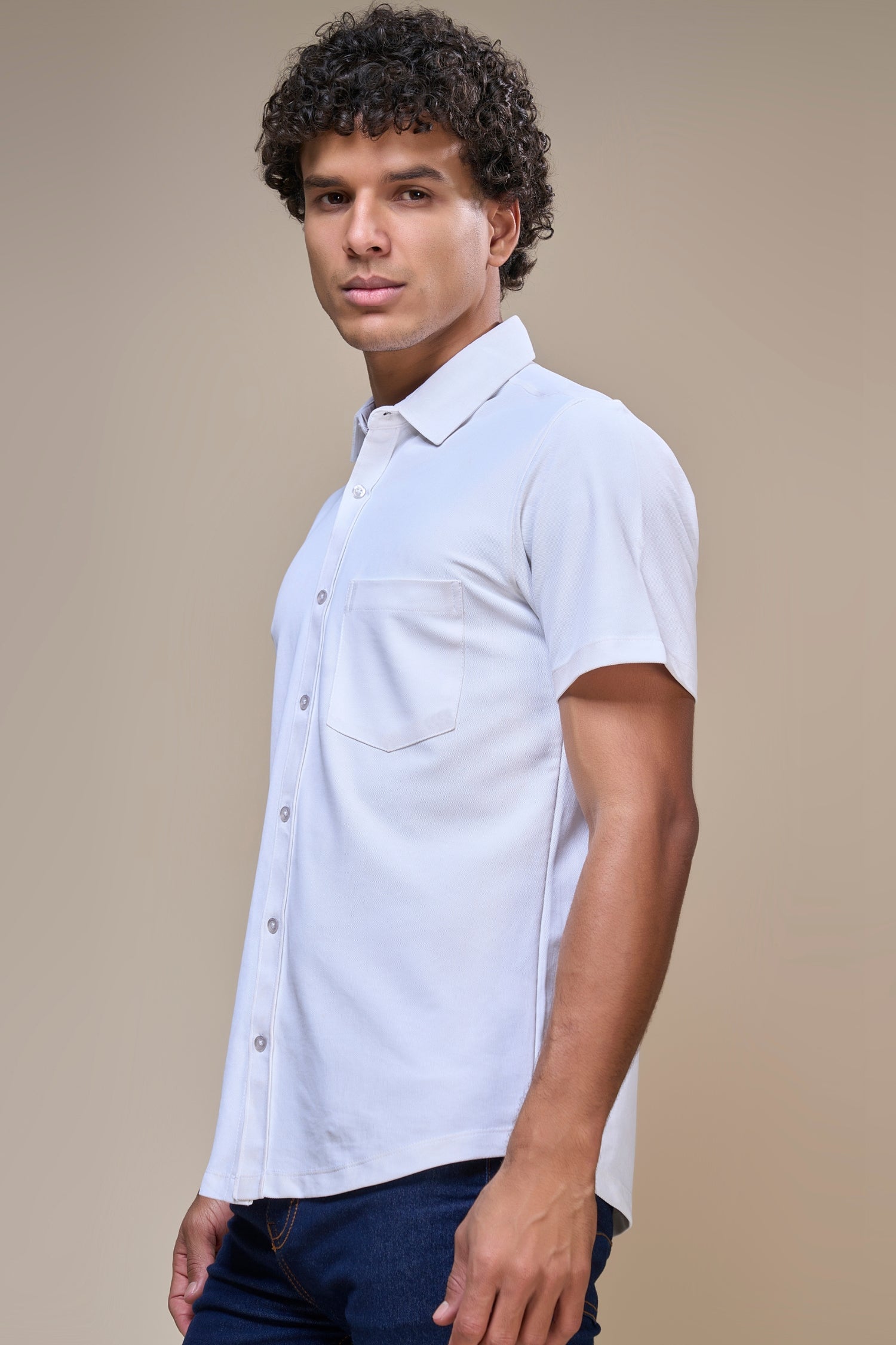 White - Smart Tech Pocket Shirt