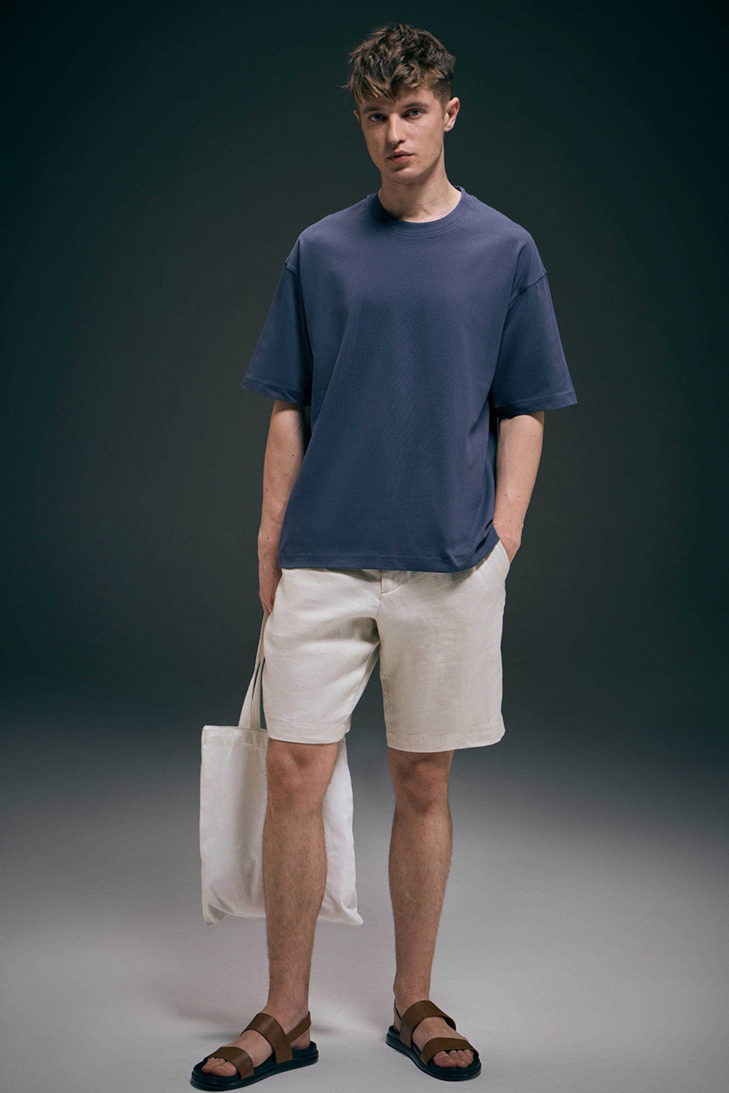 Moon Stone - Oversized drop shoulder