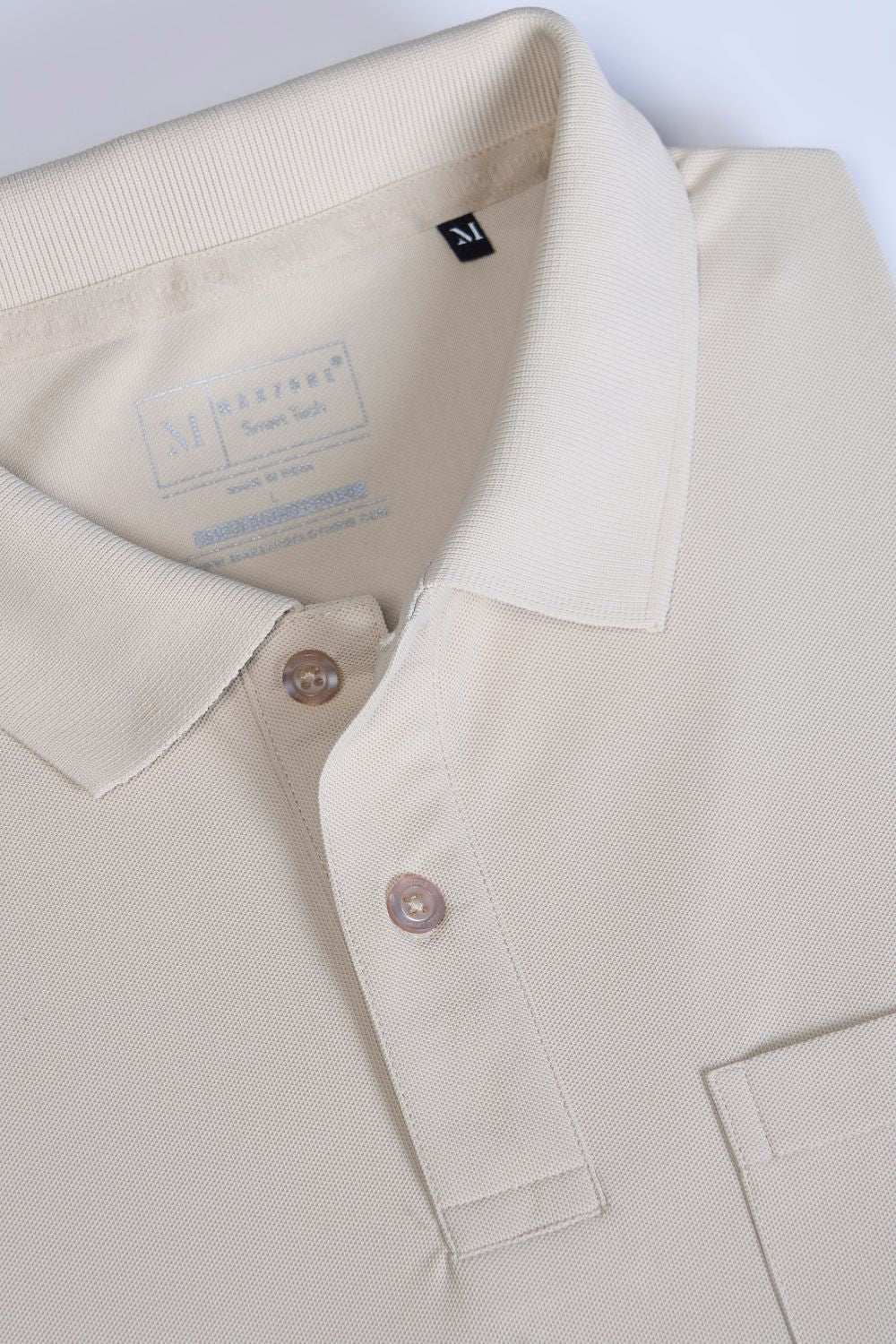 Soft Beige Smart Tech Pocket + Polo