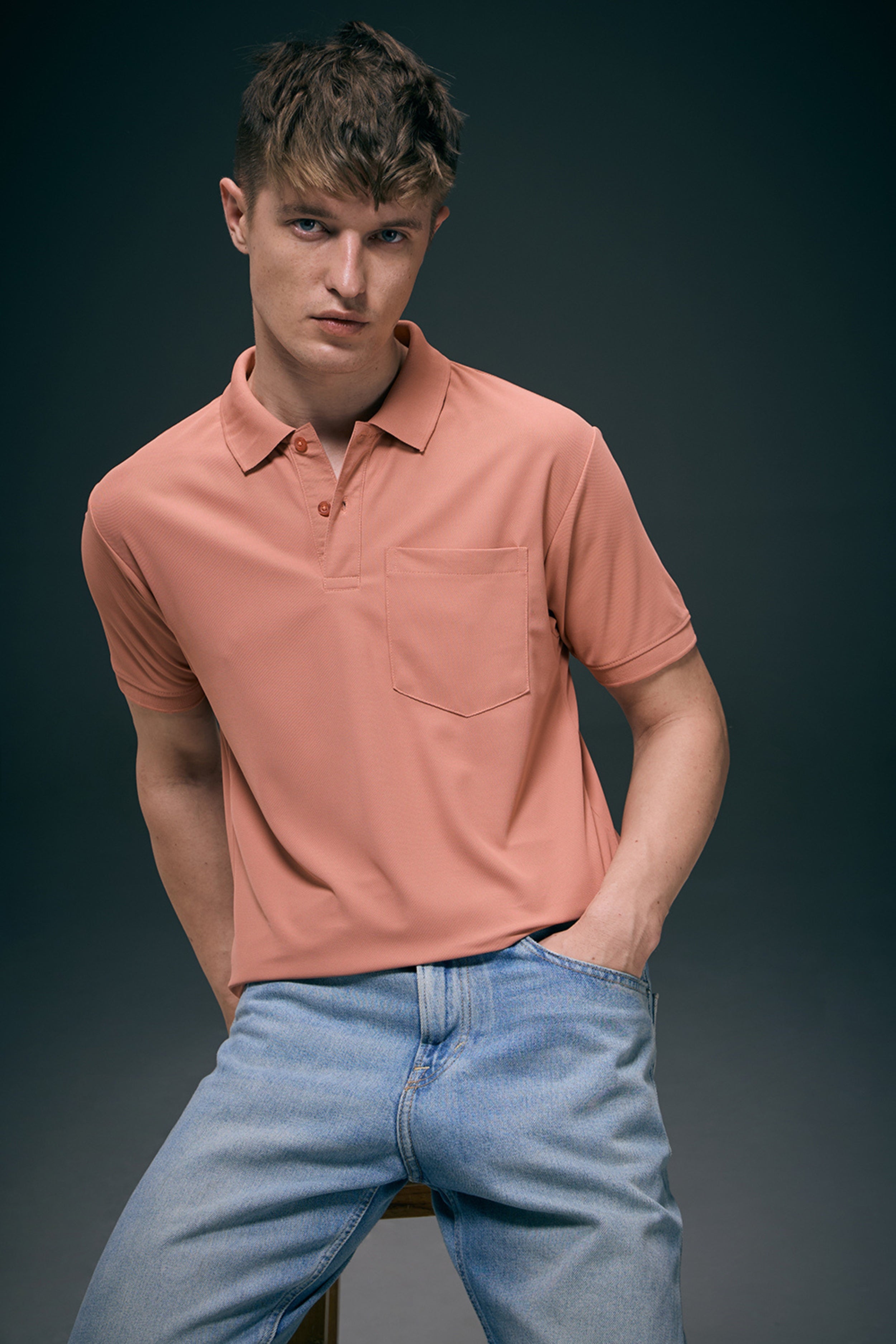 Light Pink Smart Tech Pocket + Polo