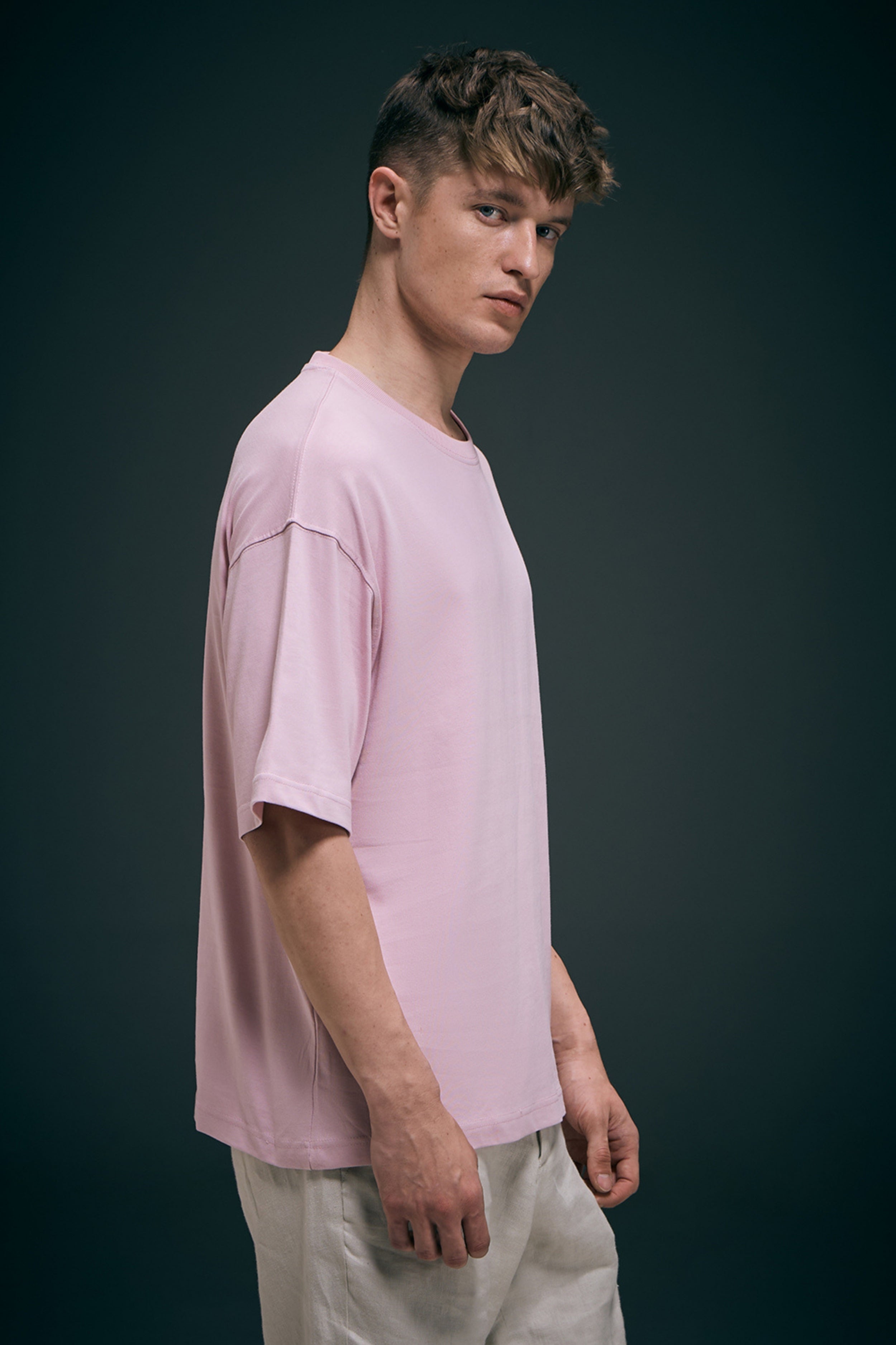 Millennial Pink - Oversize drop Shoulder